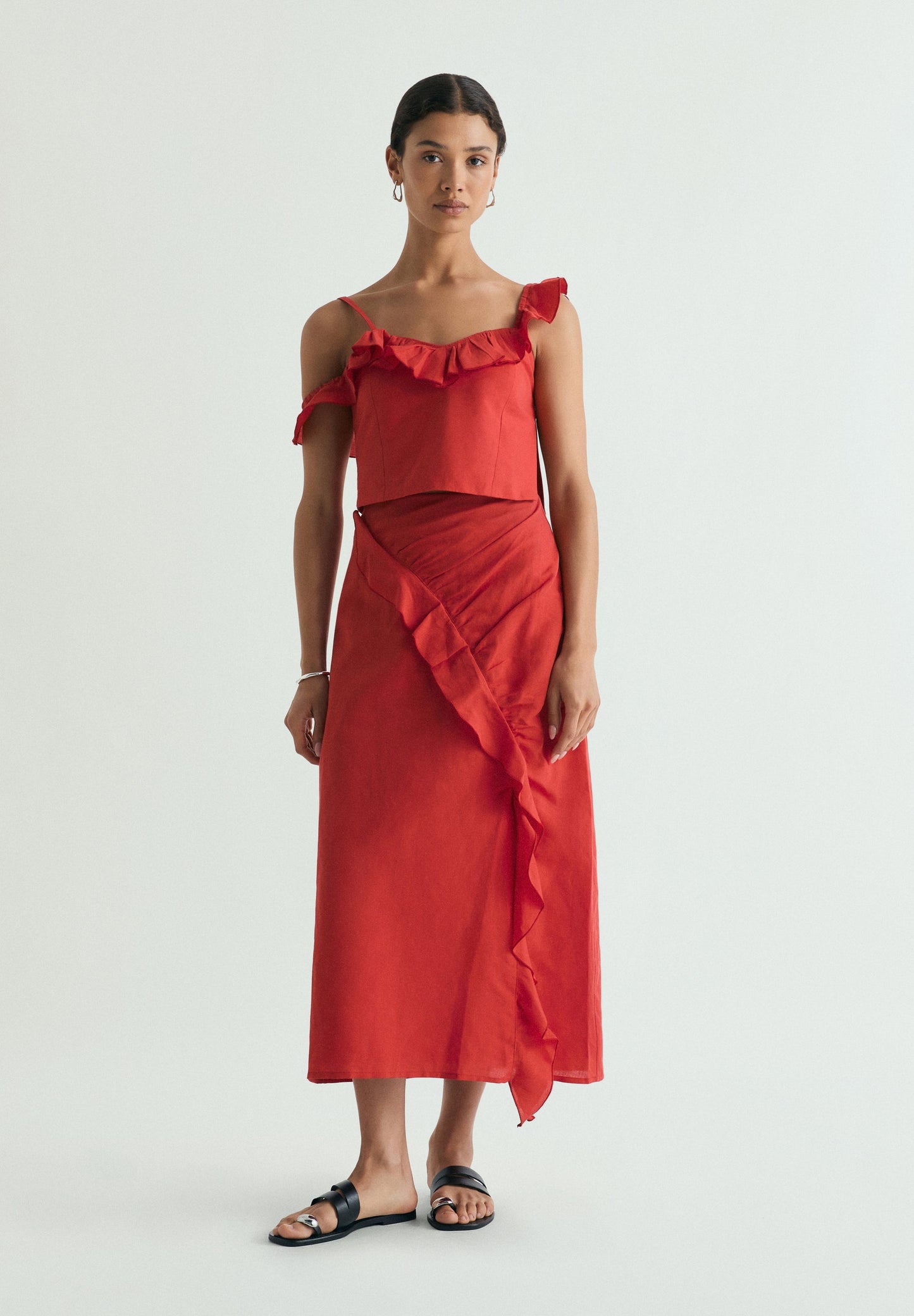 SCLINEN RUFFLE SKIRT