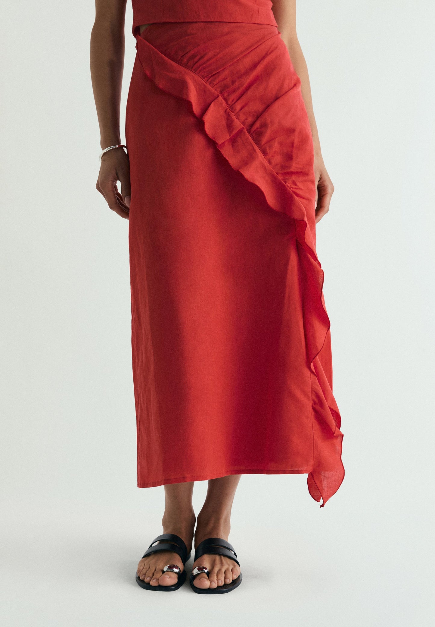 SCLINEN RUFFLE SKIRT