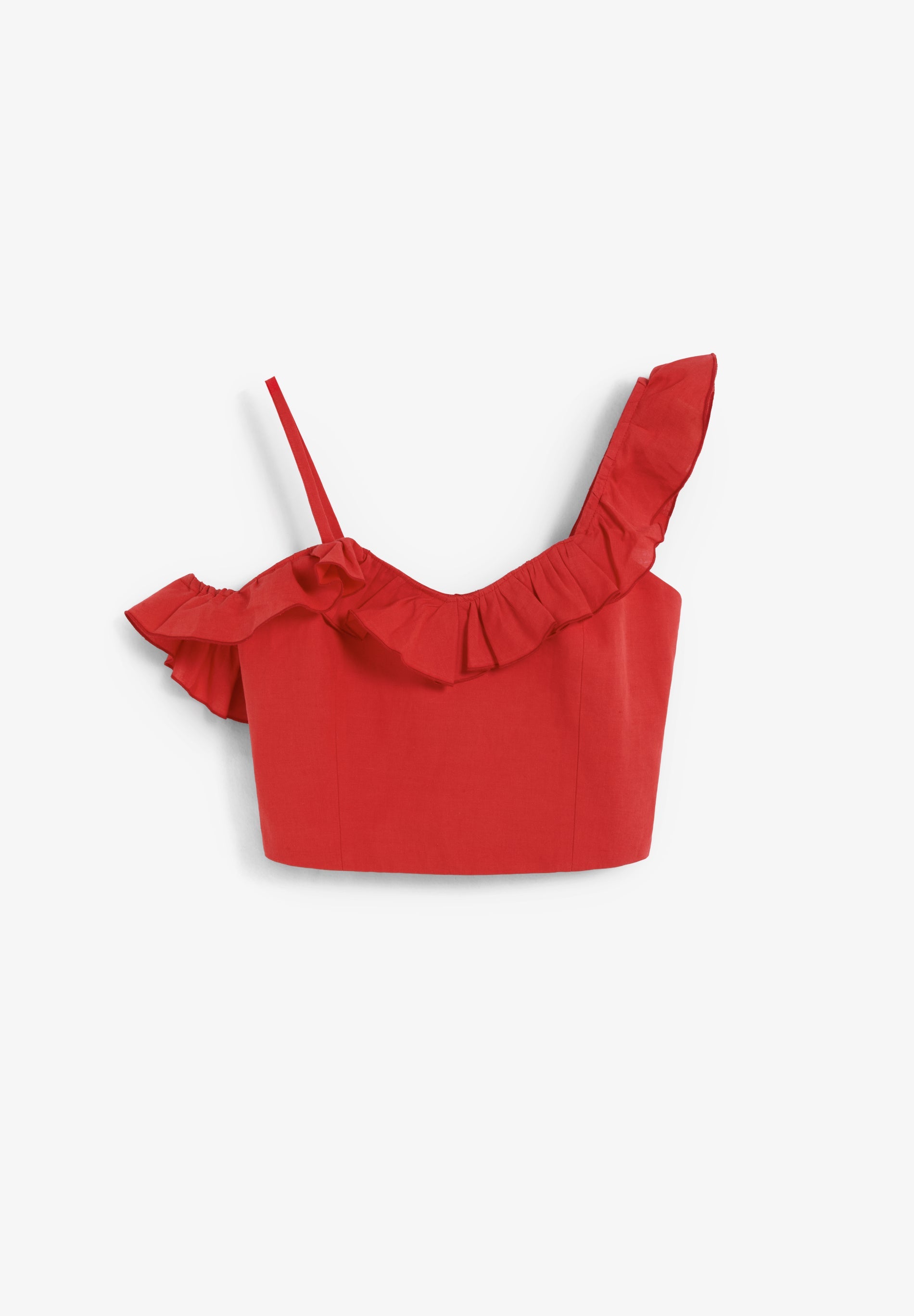 SCLINEN RUFFLE TOP