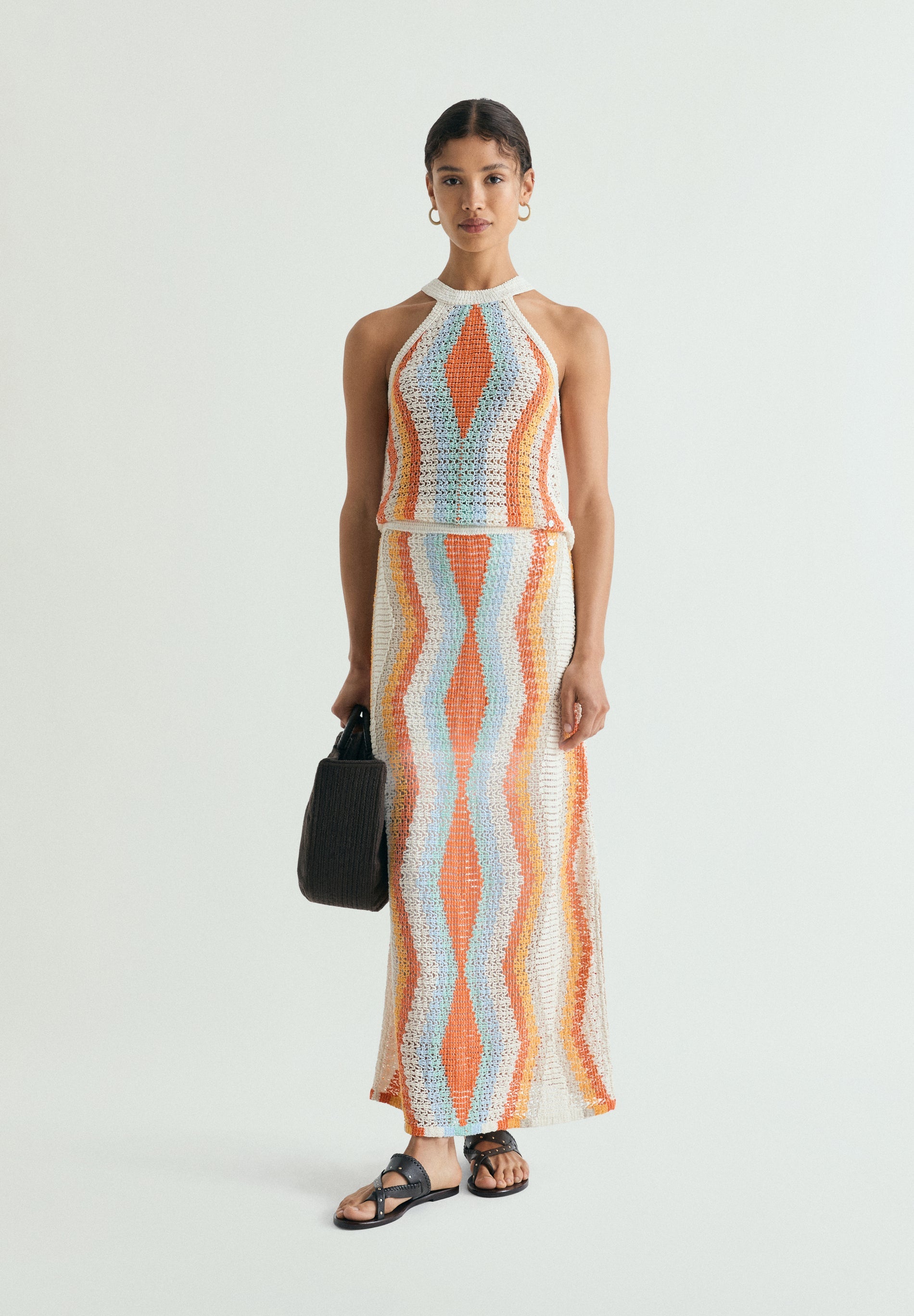GONNA IN CROCHET MULTICOLORE