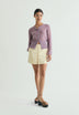GINGHAM SKORT WITH BUTTONS