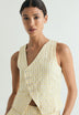 ASYMMETRIC GINGHAM WAISTCOAT