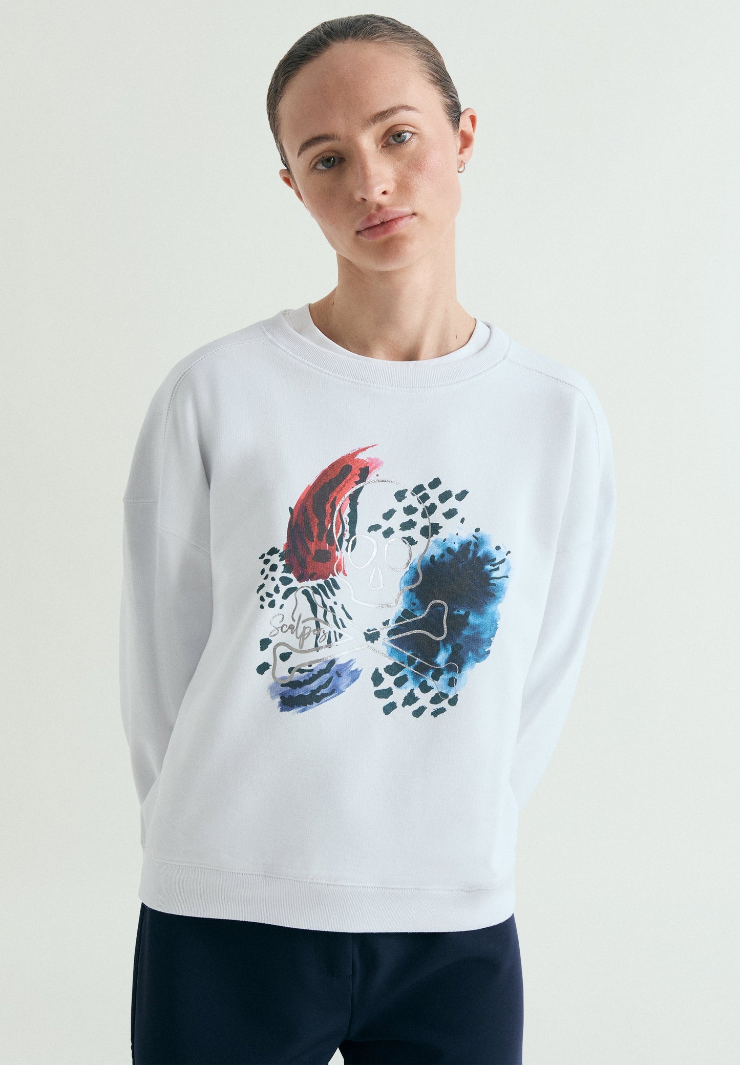 PRINTED SKULL SWEATSHIRT