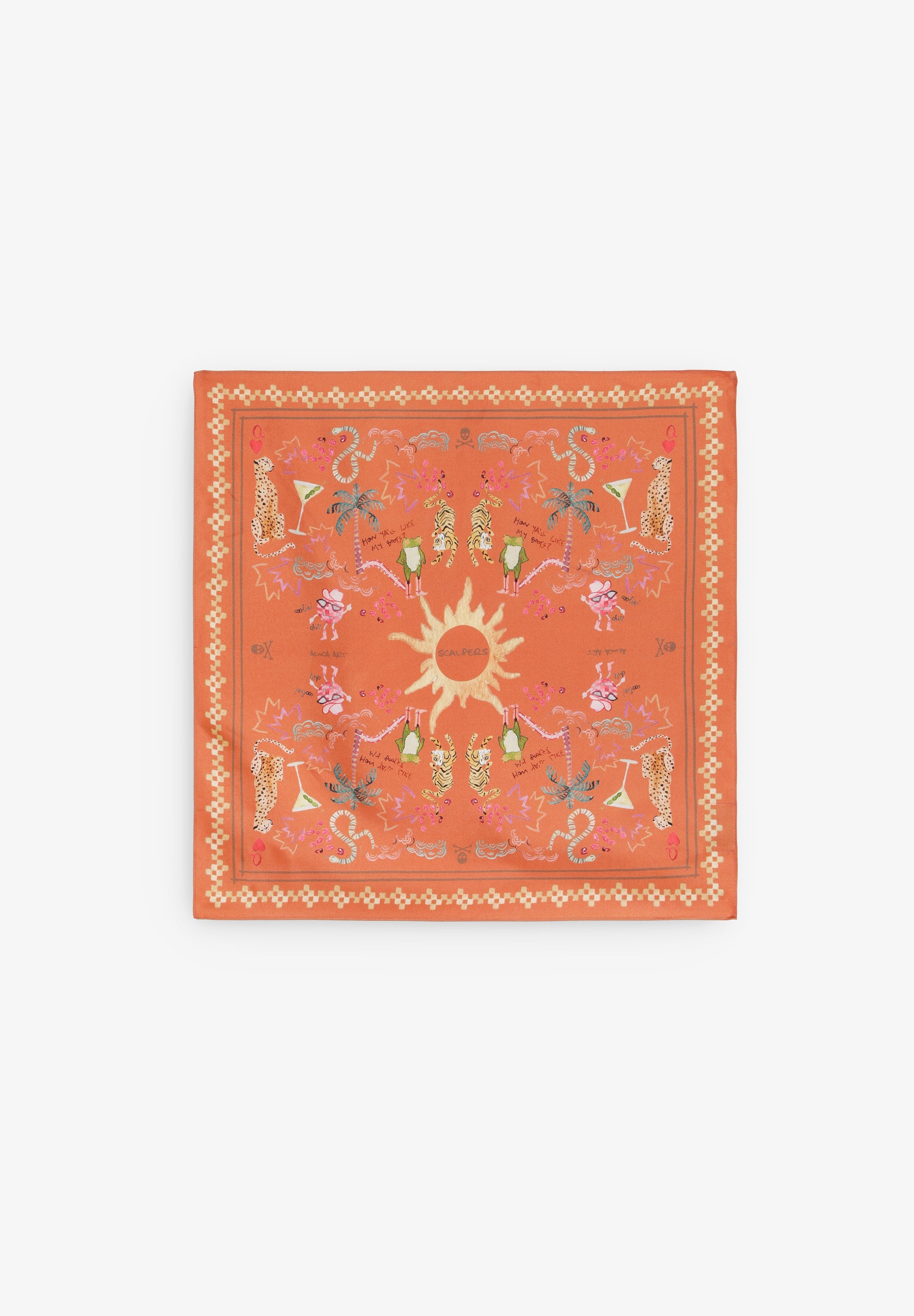 FOULARD IMPRIMÉ 100 % SOIE