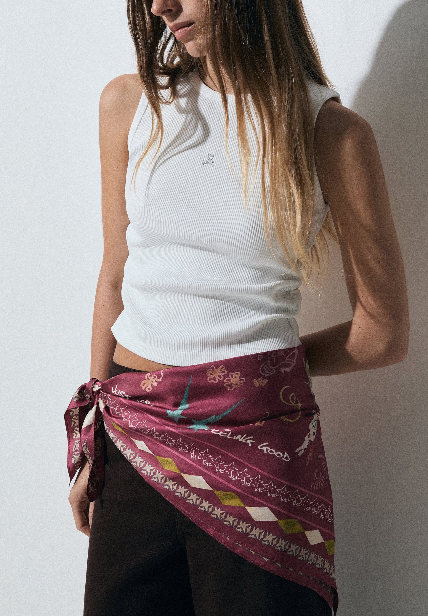 FOULARD STAMPATO 100% SETA
