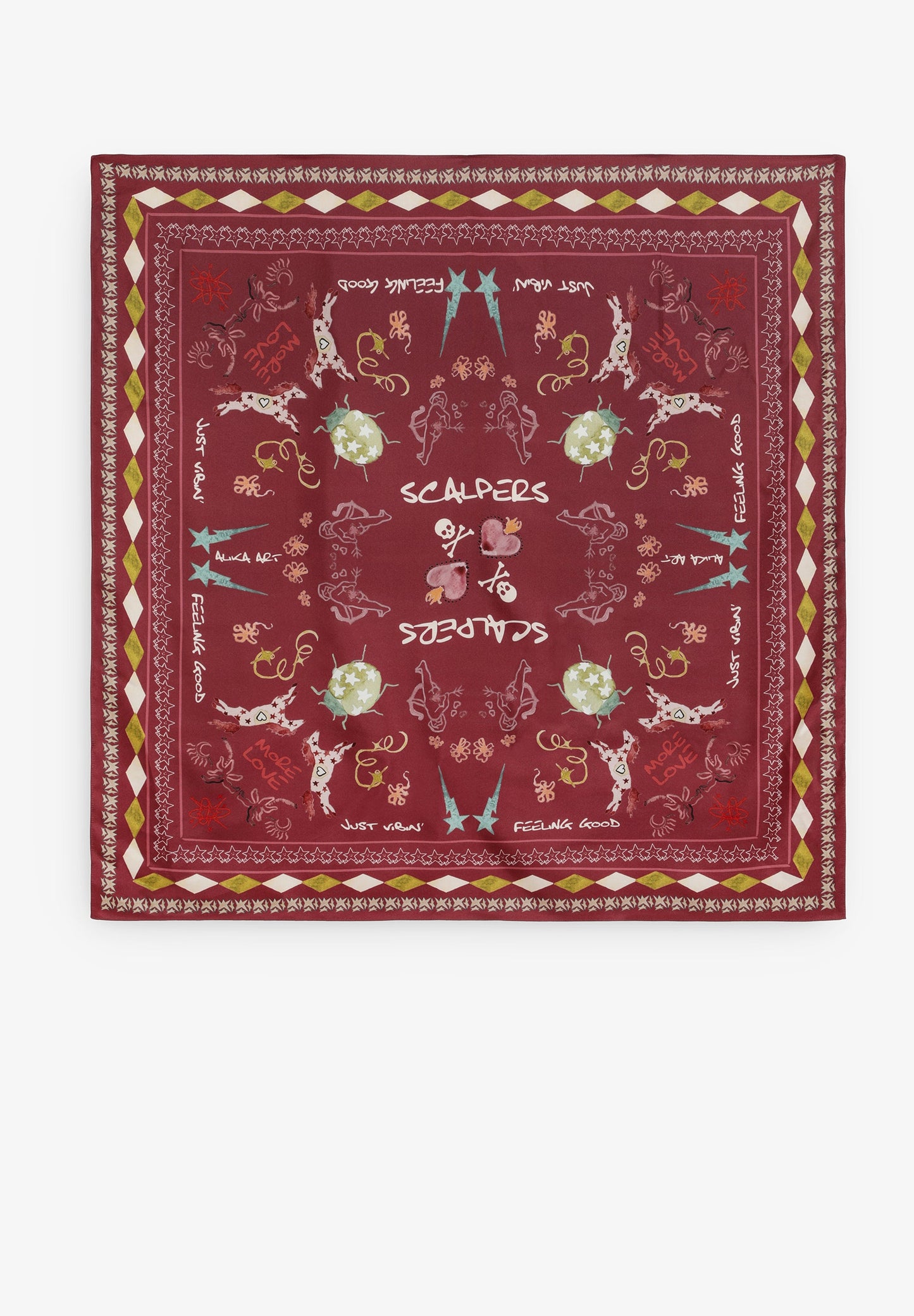 FOULARD STAMPATO 100% SETA