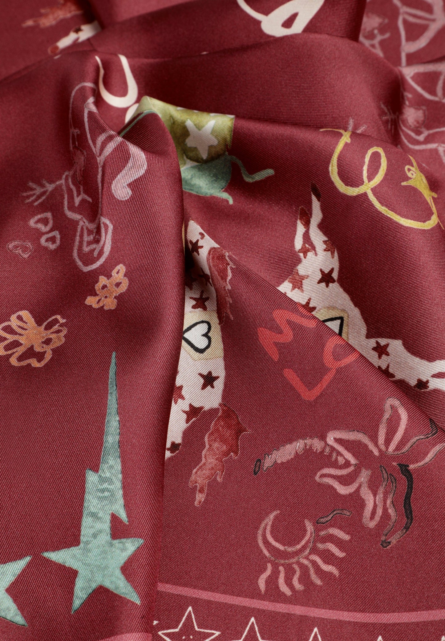 FOULARD STAMPATO 100% SETA