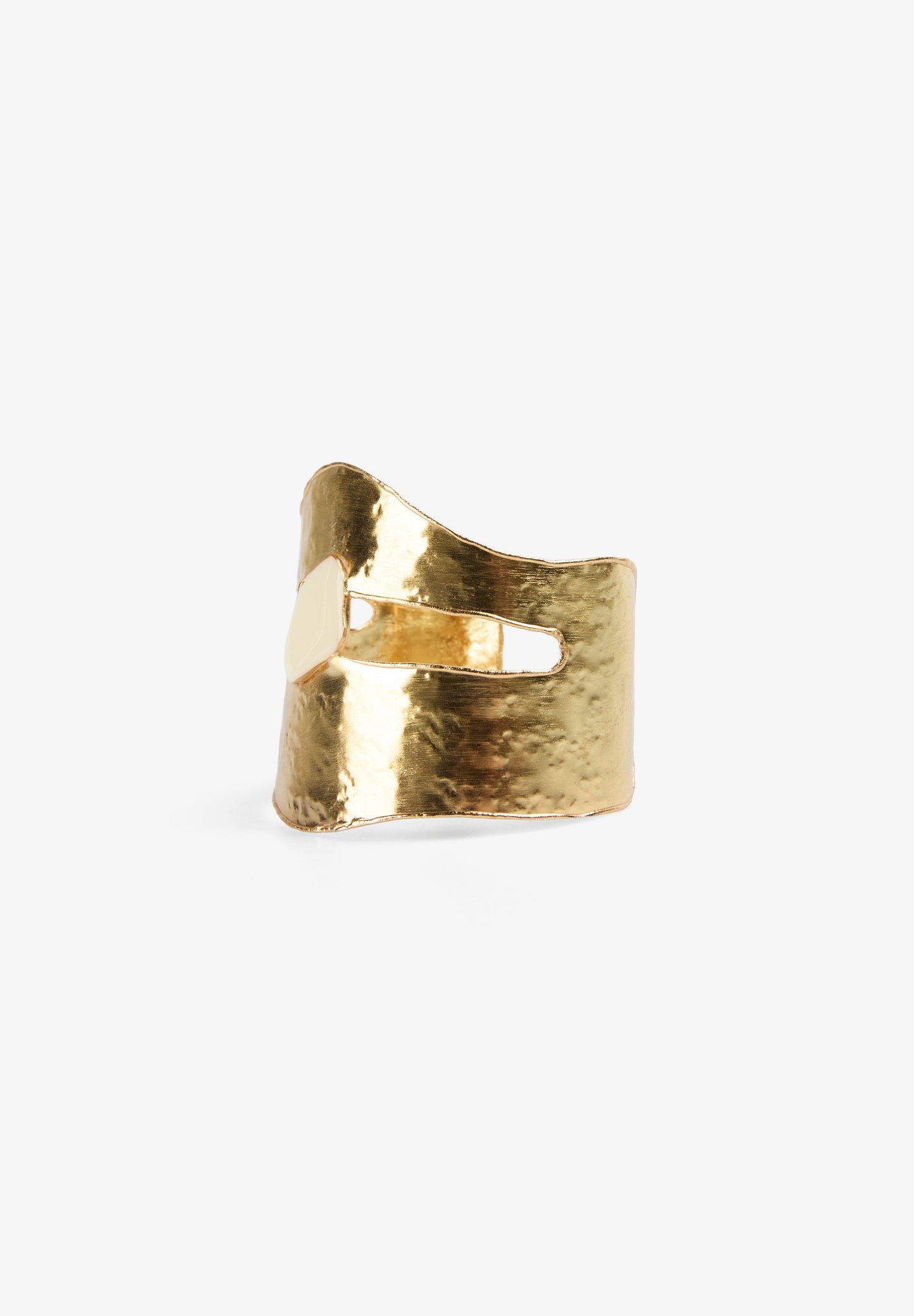 GOLDFARBENES ARMBAND MIT TEXTUR