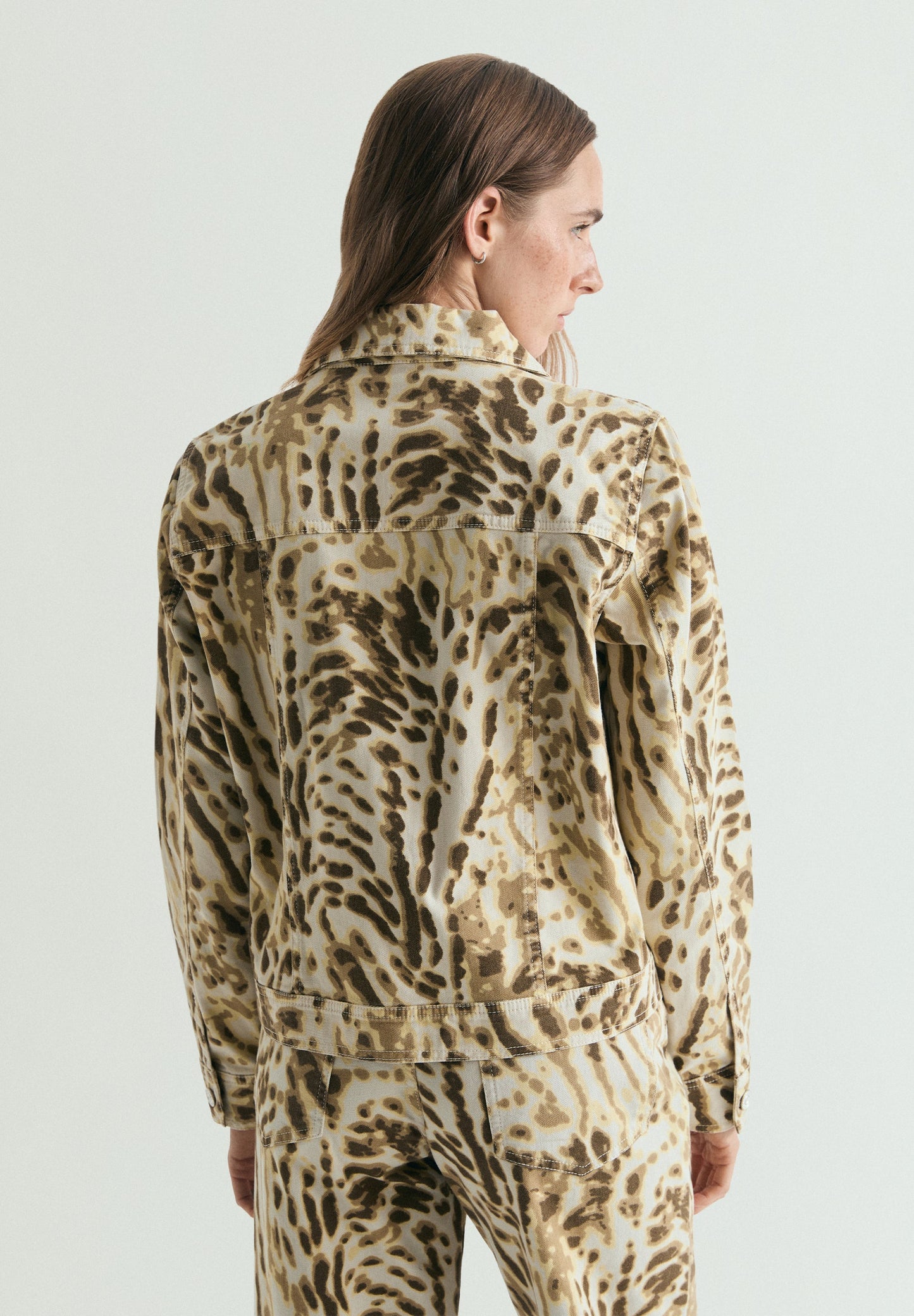 GONNA DENIM STAMPA ANIMALIER