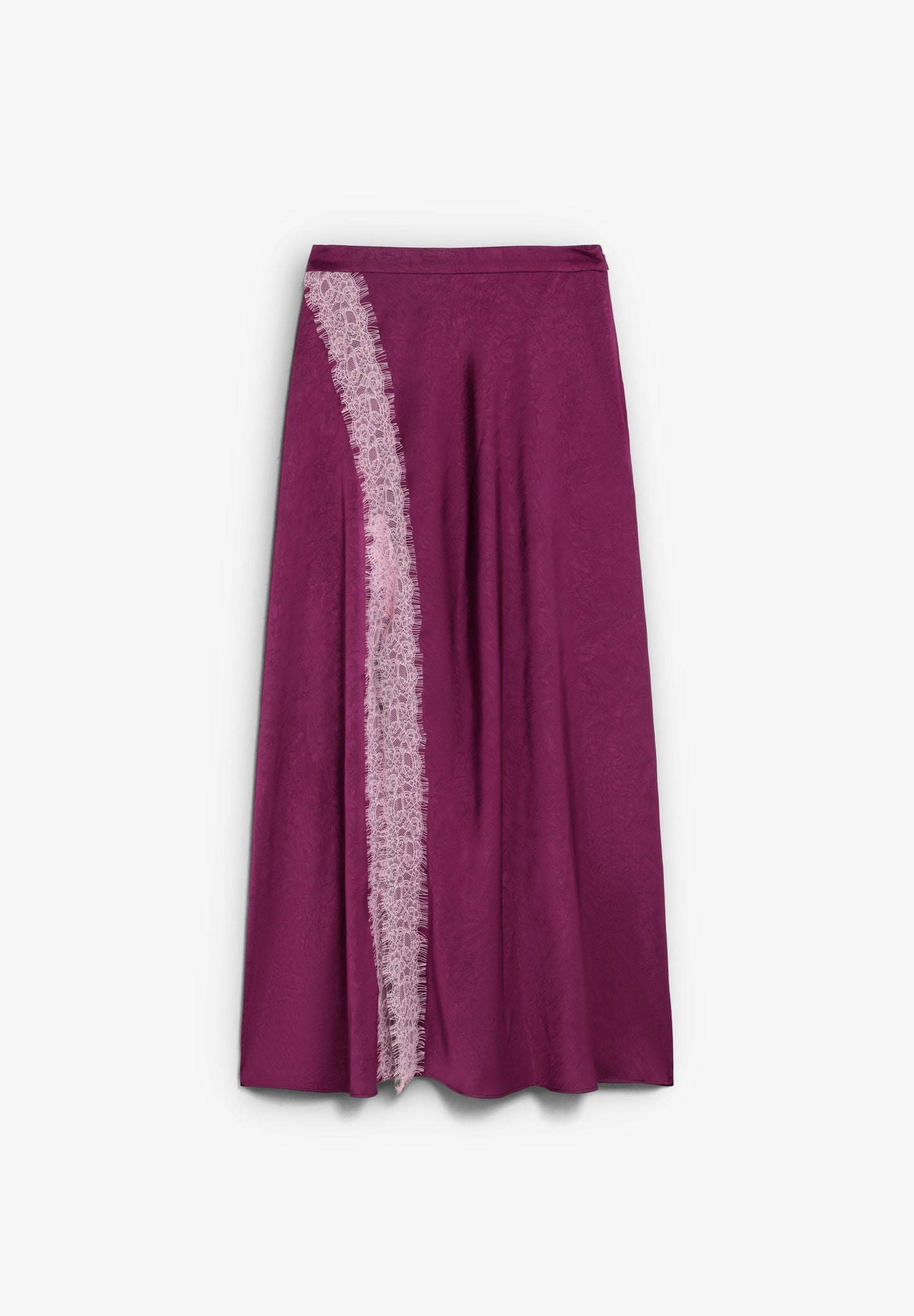 SATIN AND LACE SKIRT