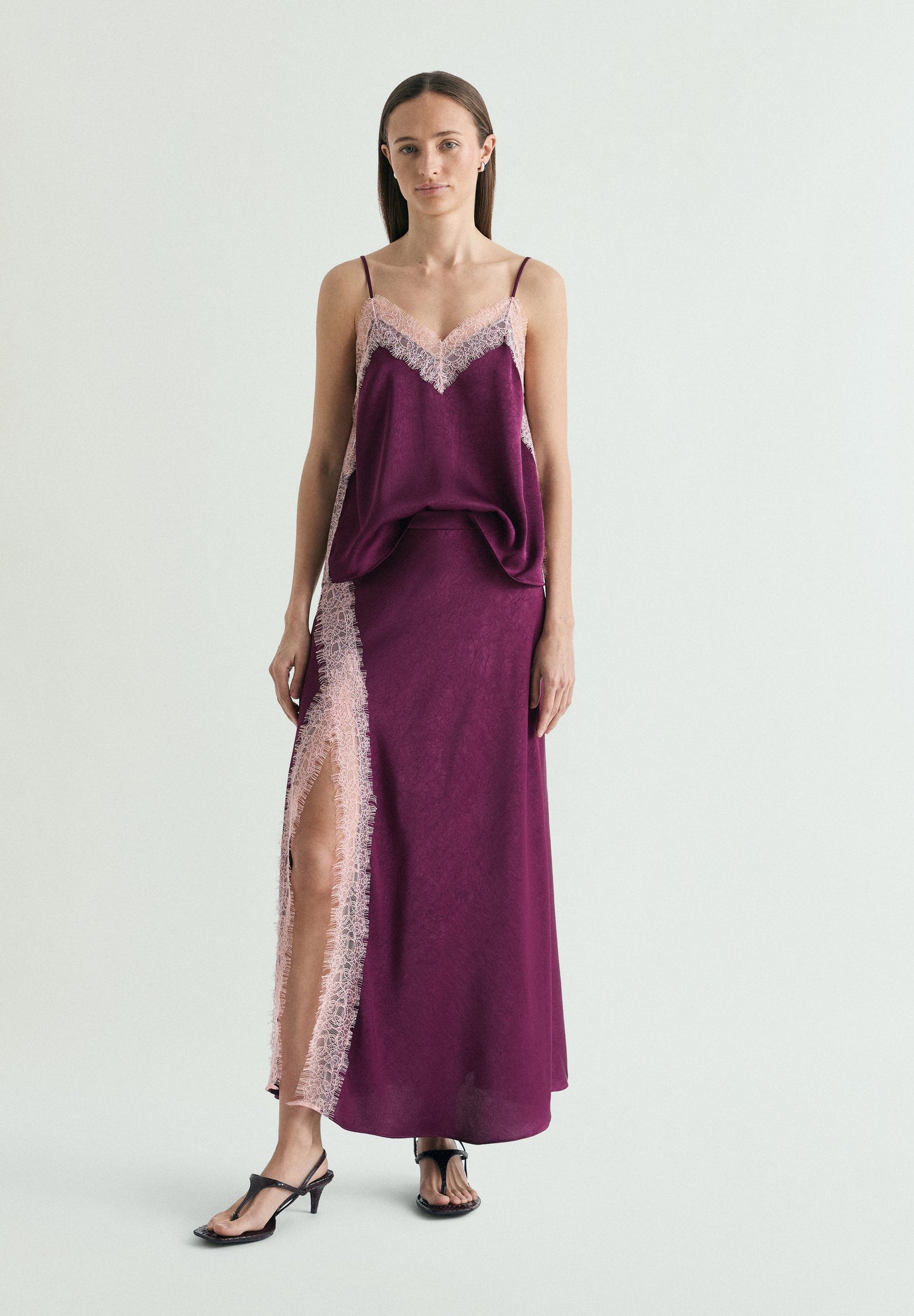 TOP SATINATO PIZZO