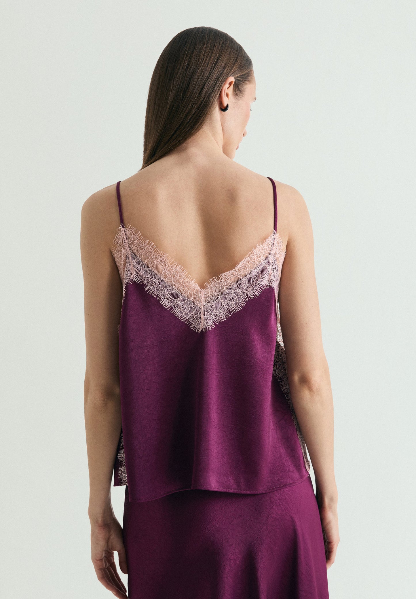 TOP SATINATO PIZZO