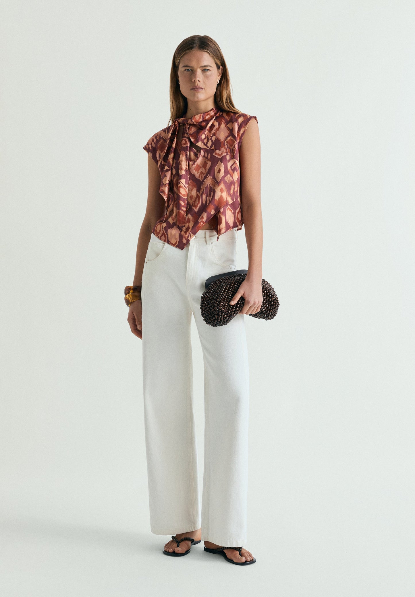 TOP MIT KNOTEN UND PRINT