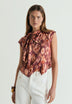 TOP MIT KNOTEN UND PRINT