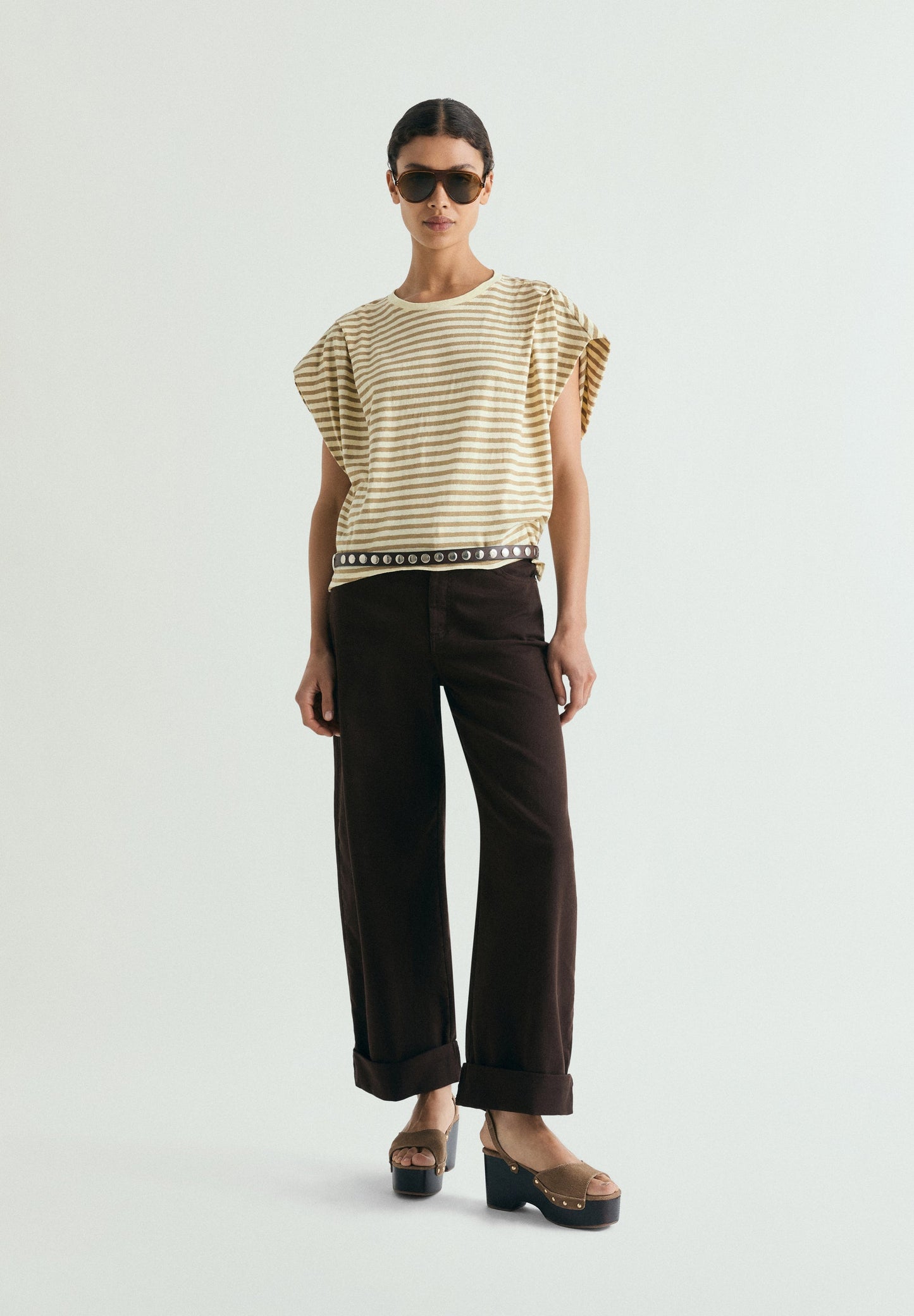 SCPLEATS LINEN TEE