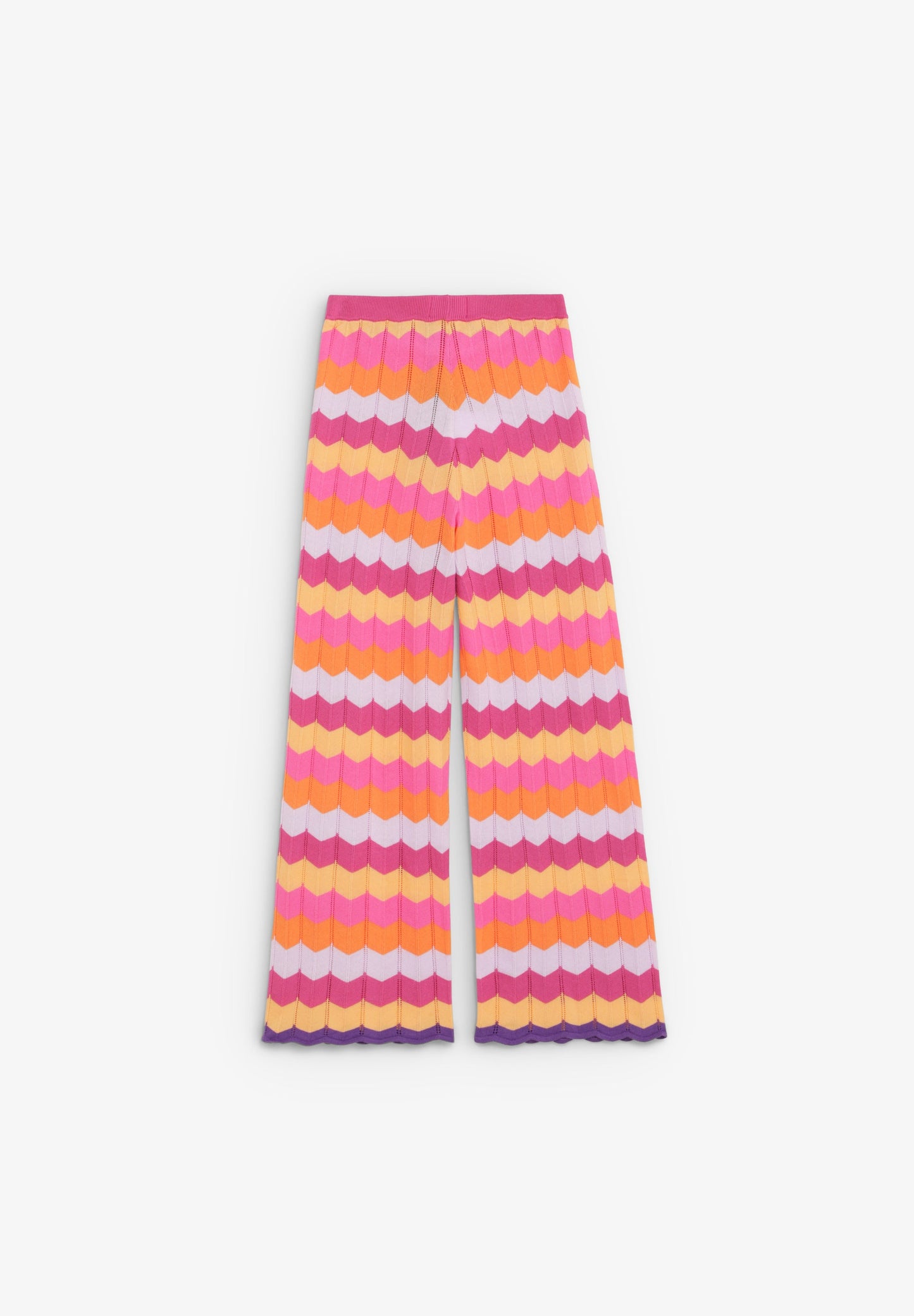 MULTICOLOURED KNIT TROUSERS