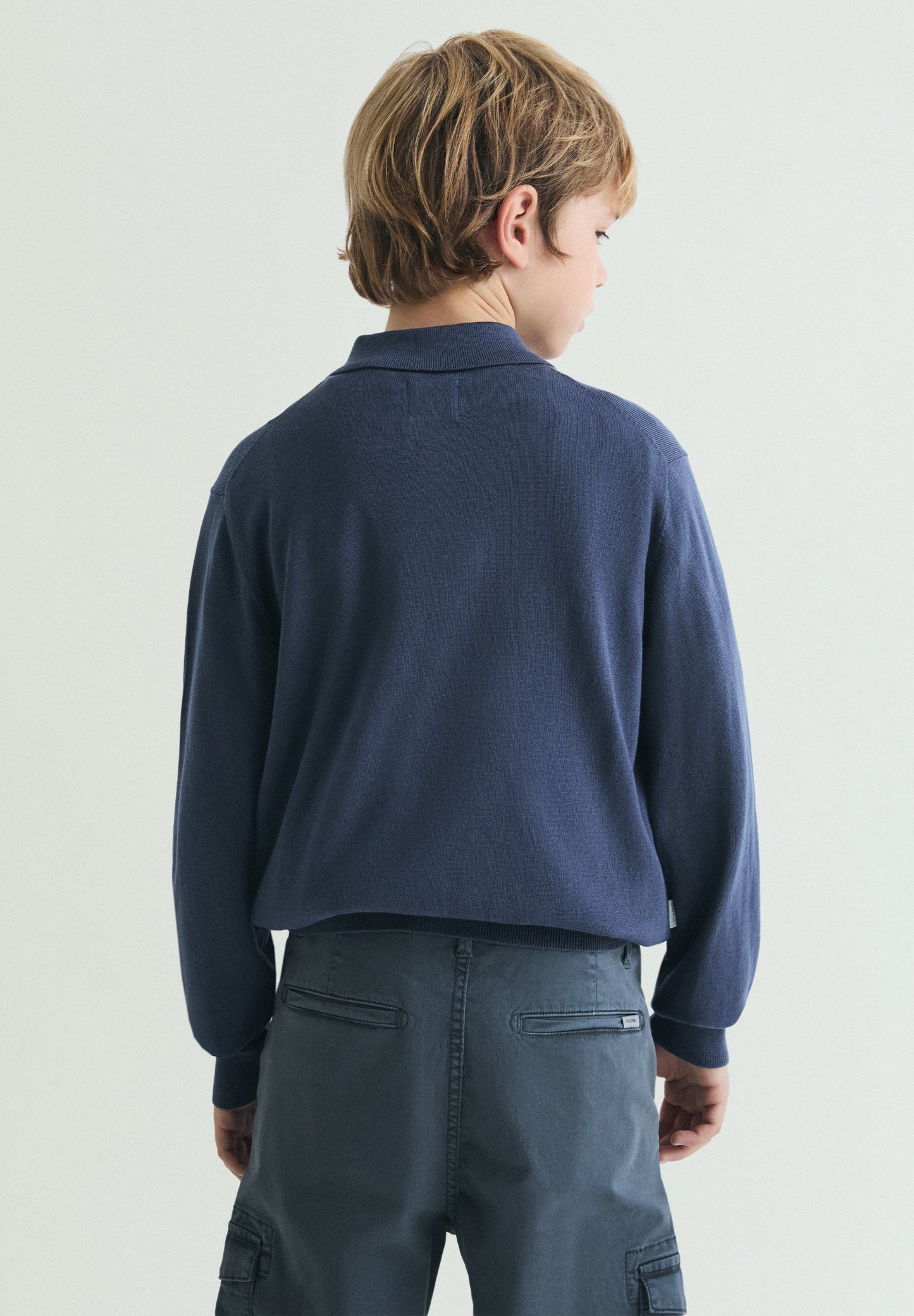 KNIT POLO SWEATER