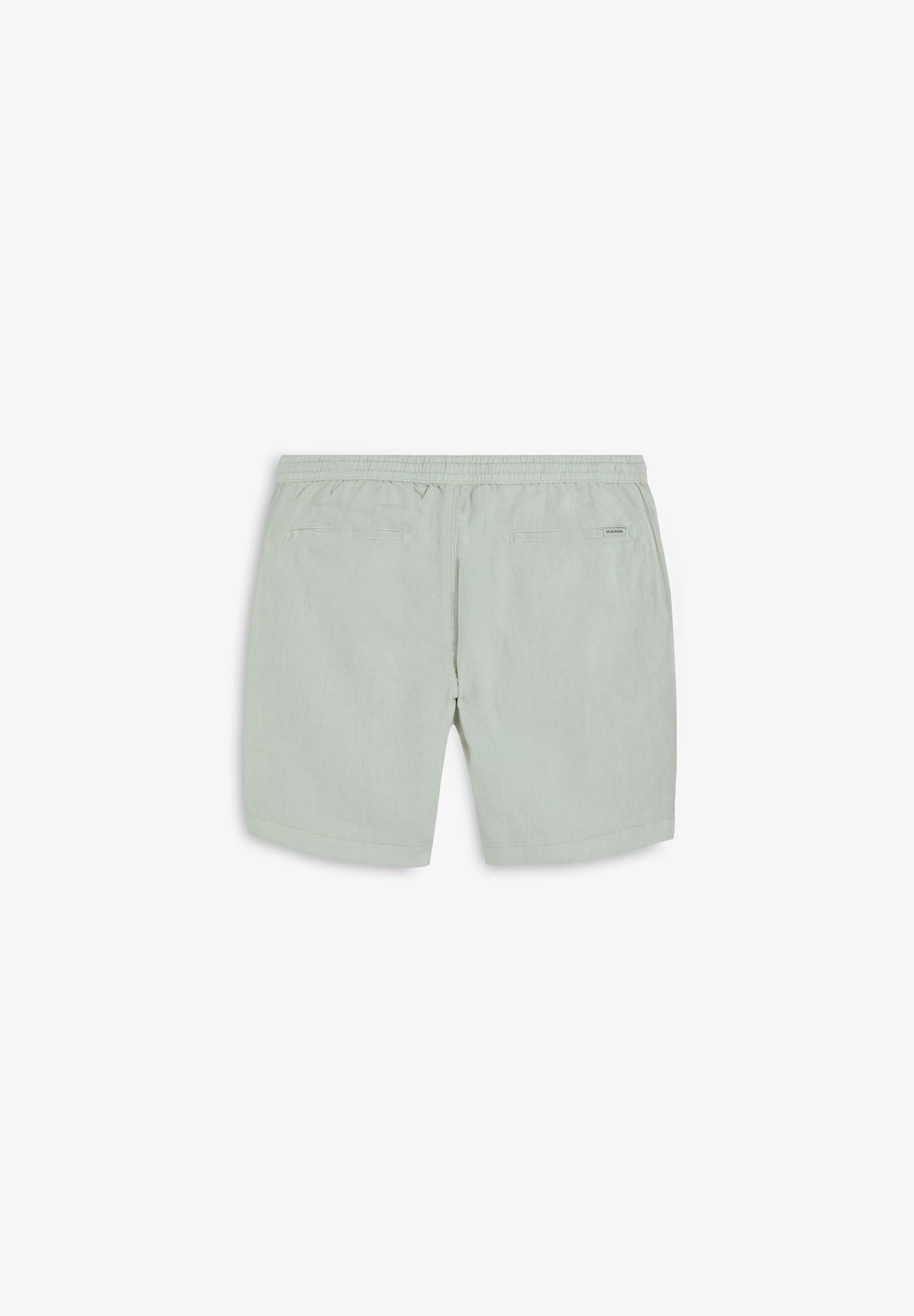 PLAIN LINEN BERMUDA SHORTS