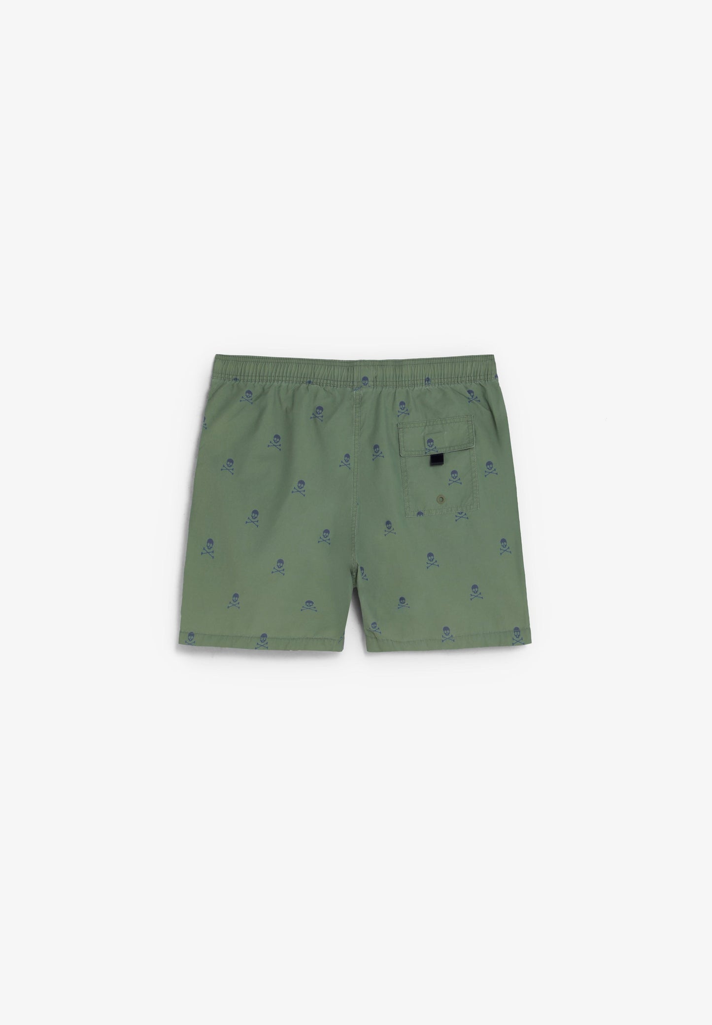 BADEHOSE MIT FARBLICH ABGESETZTEN TOTENKÖPFEN