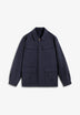 MARINEBLAUE MILITÄR-JACKE IM CARDIGAN-STIL