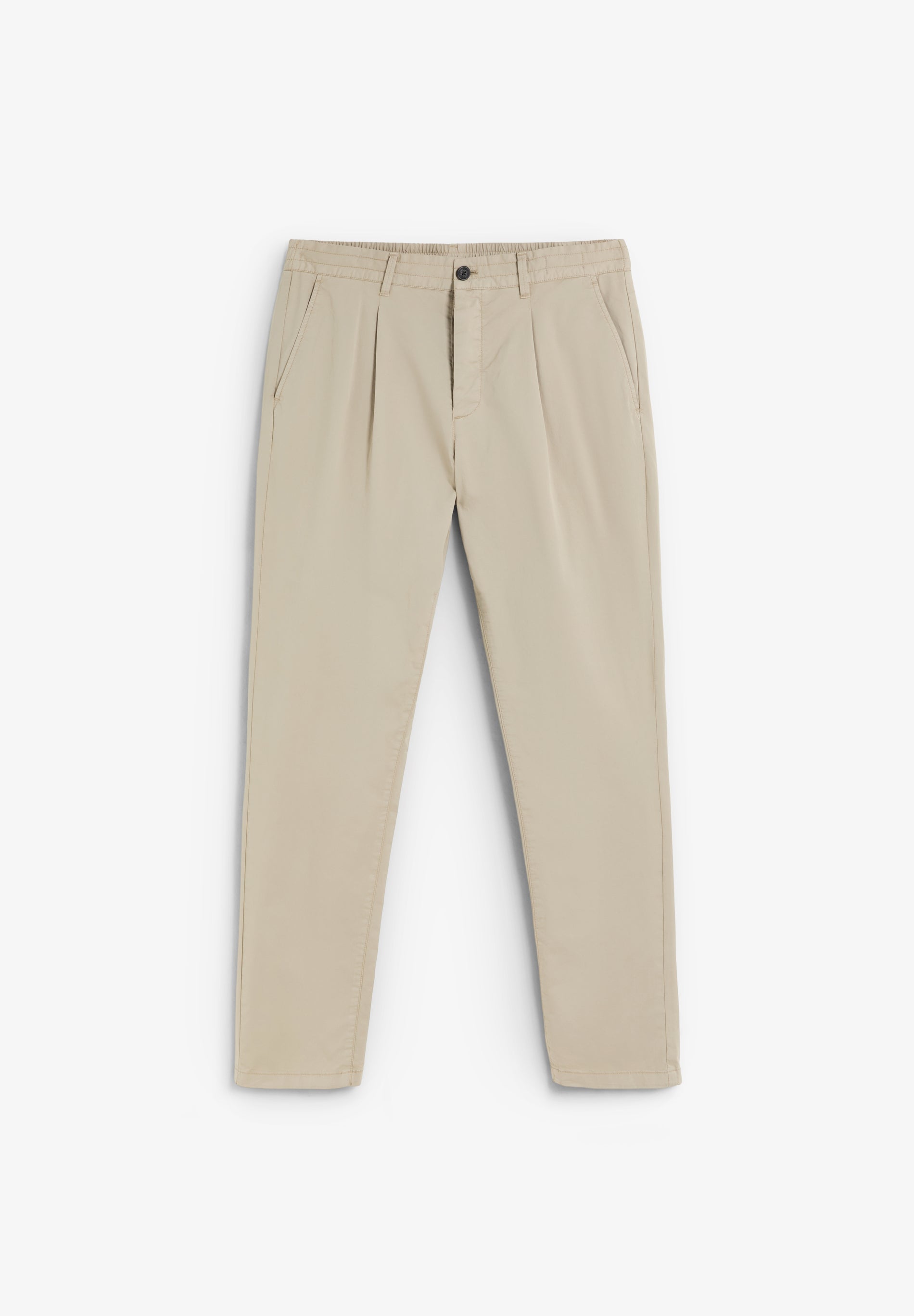 DARTED COTTON TROUSERS