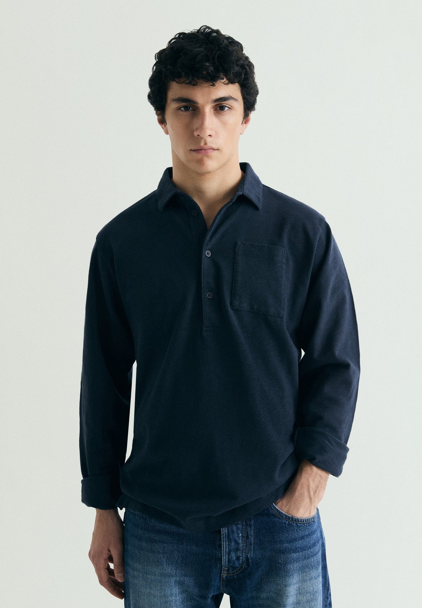 CAMICIA POLO COTONE TASCA