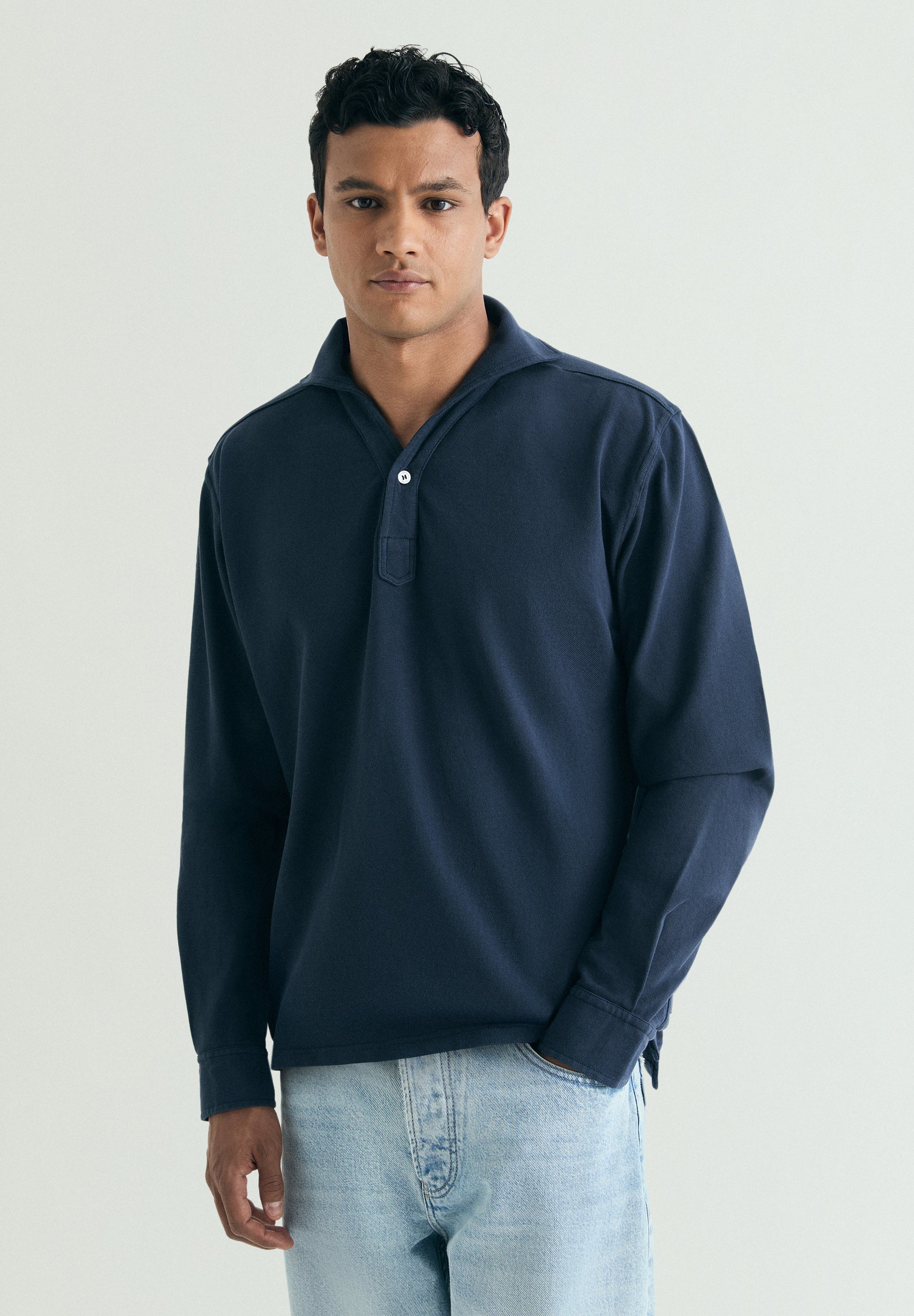 POLO MANICHE LUNGHE COTONE