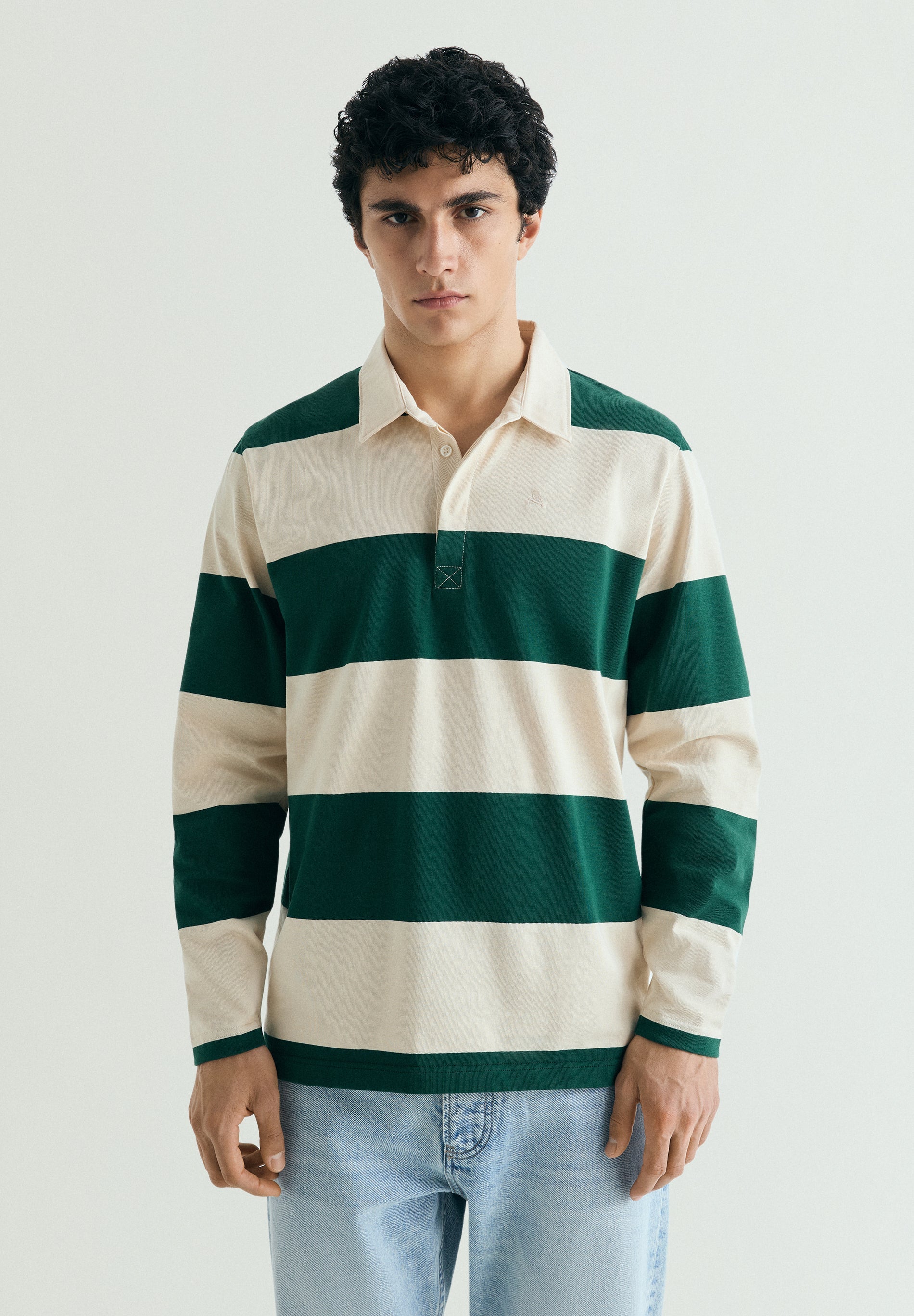 POLO RIGHE CONTRASTO