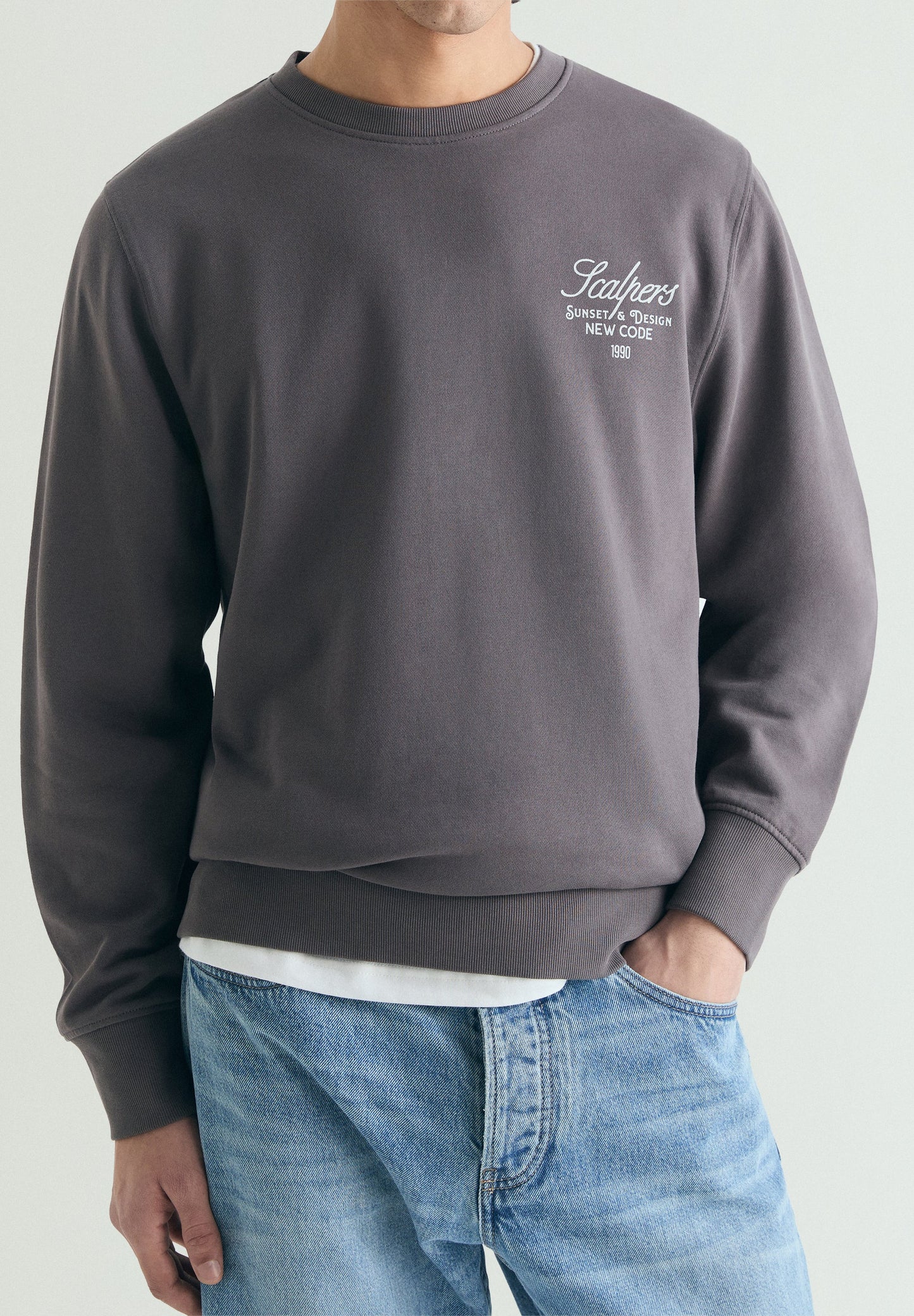 SWEAT EFFET USÉ IMPRIMÉ