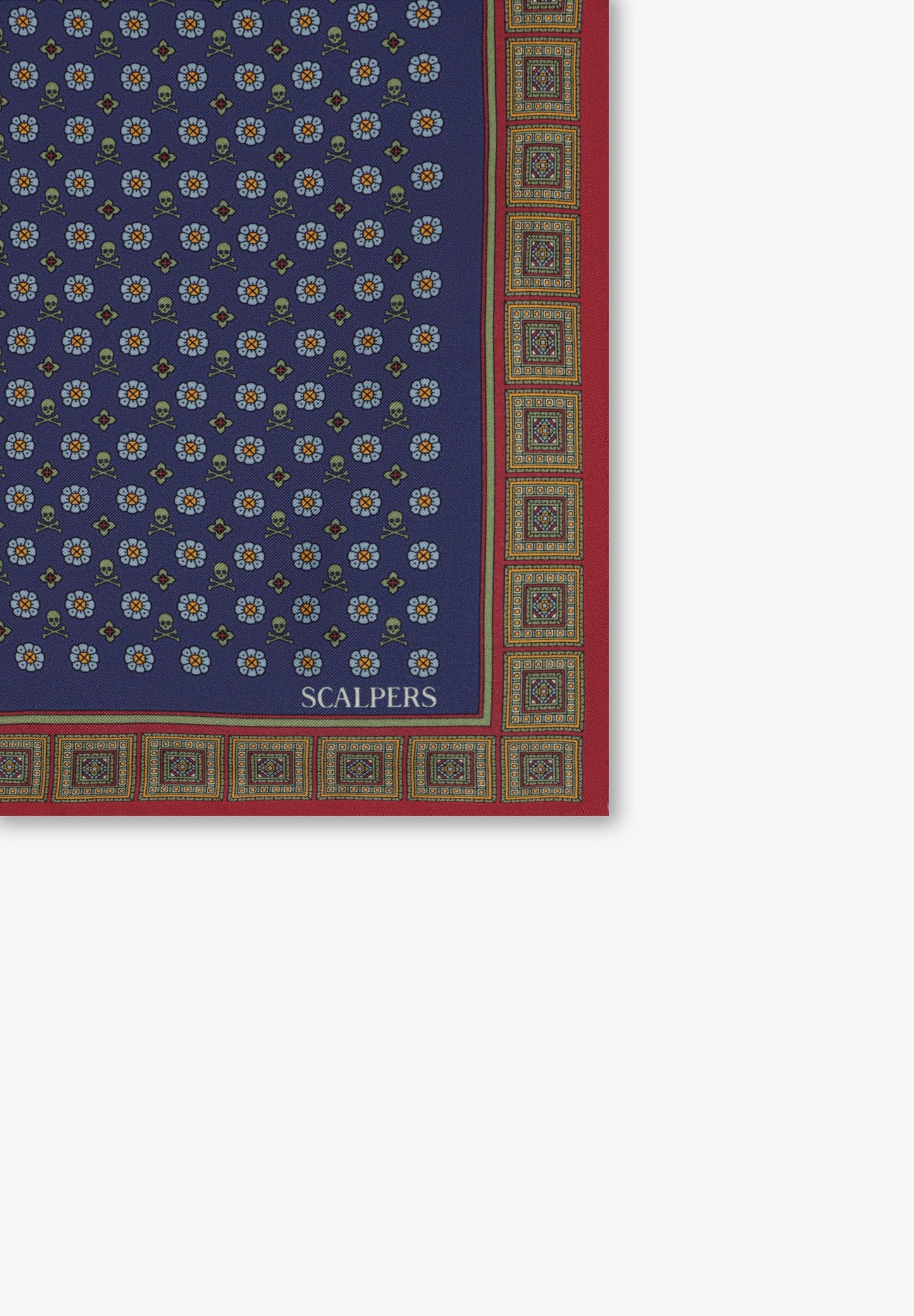 SCMINI FLOWER SKULL POCHETTE