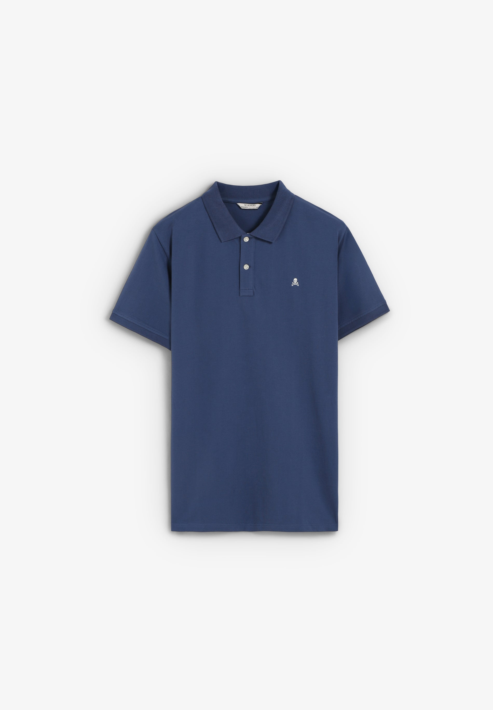 PIQUÉ POLO SHIRT WITH CONTRAST SKULL