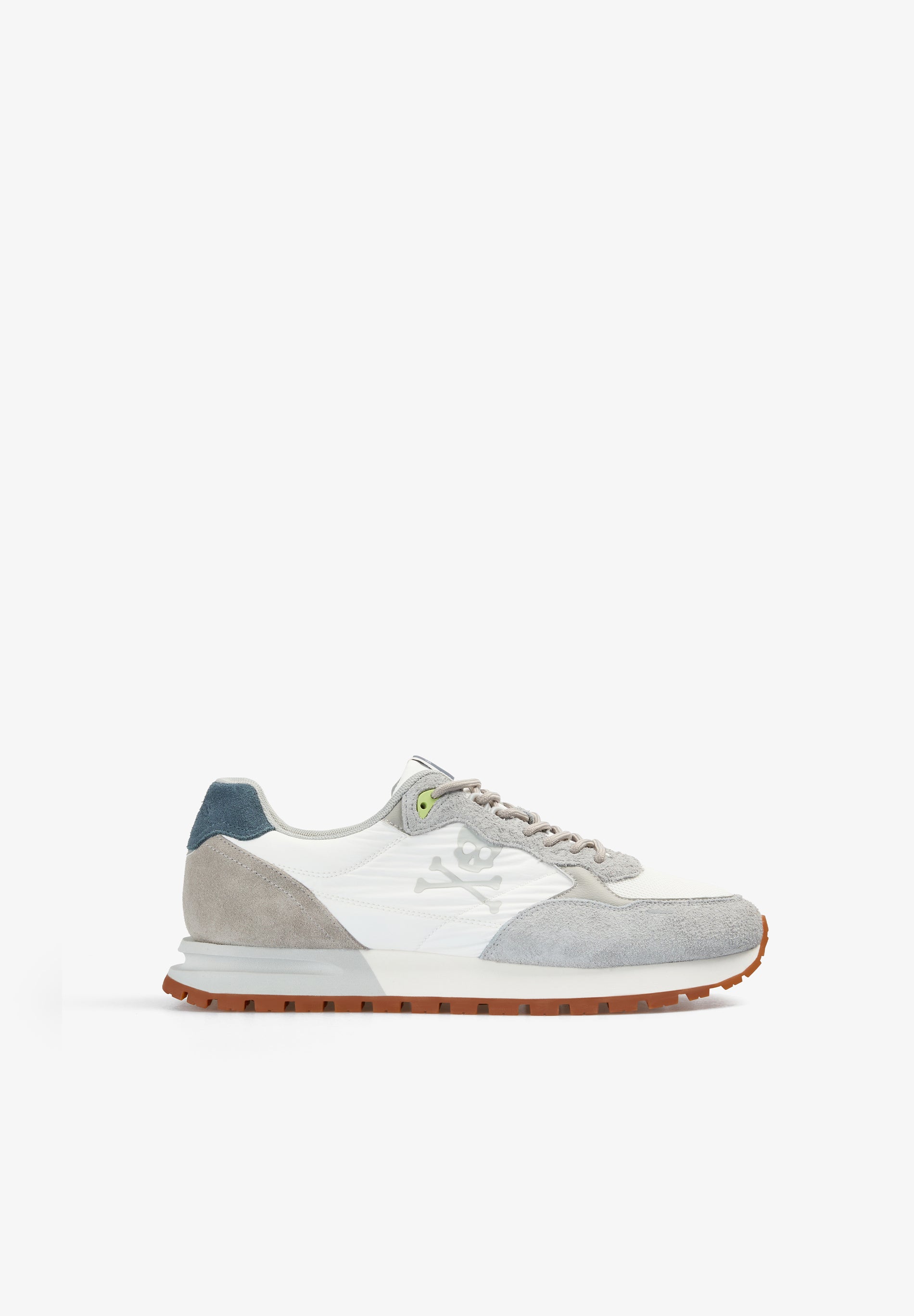 SKULL SPLIT SUEDE SNEAKERS