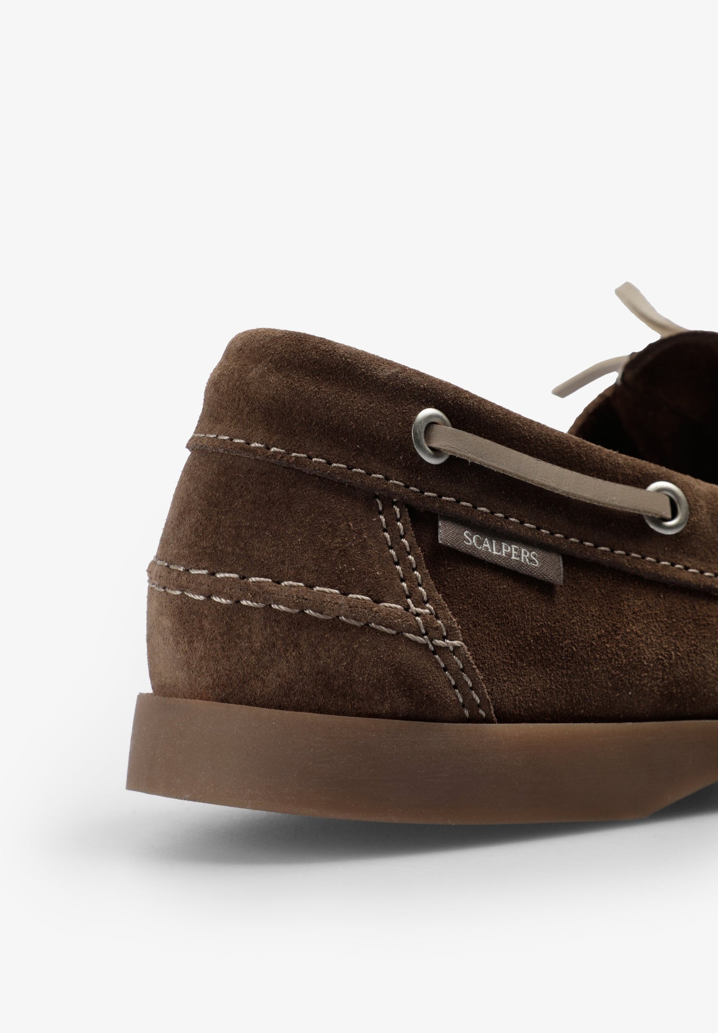CONTRAST SUEDE BOAT SHOES