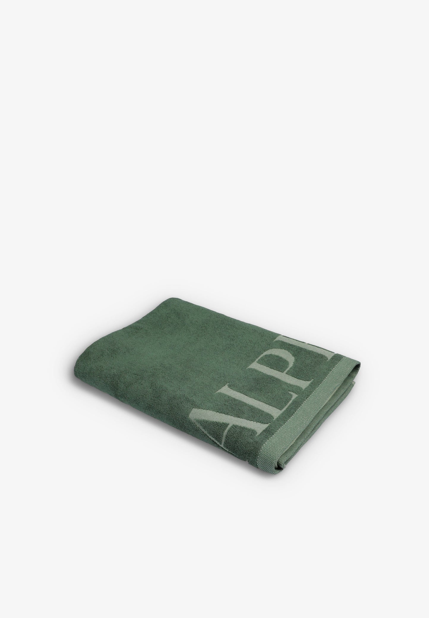TOWEL WITH TWO-TONE LOGO