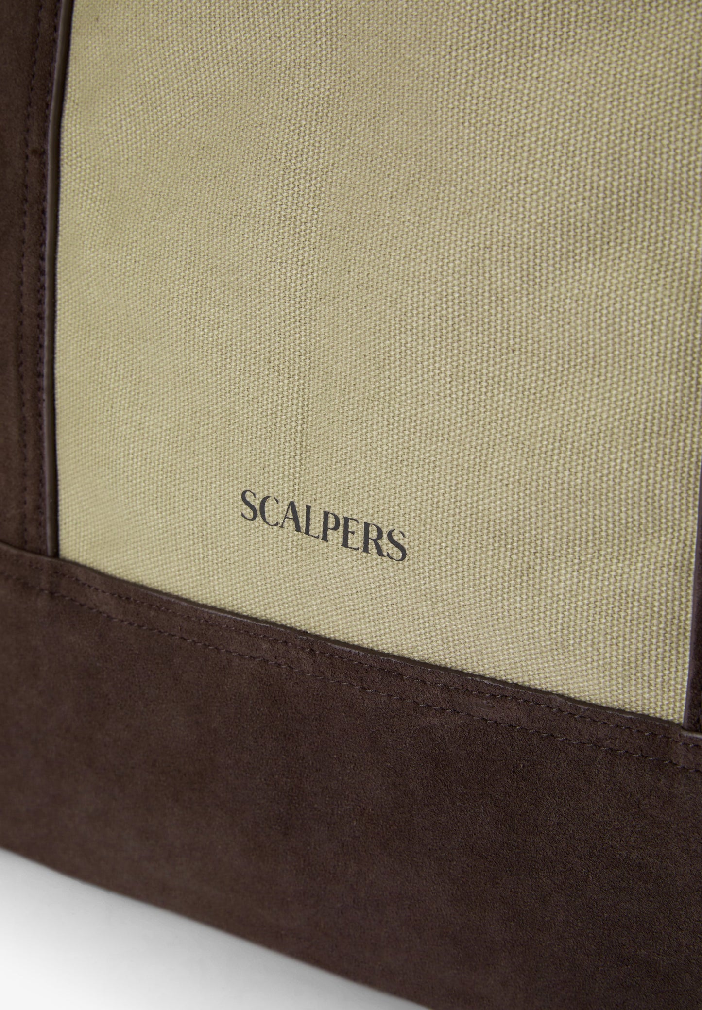 TOTE-BAG AUS BAUMWOLLE UND WILDLEDER