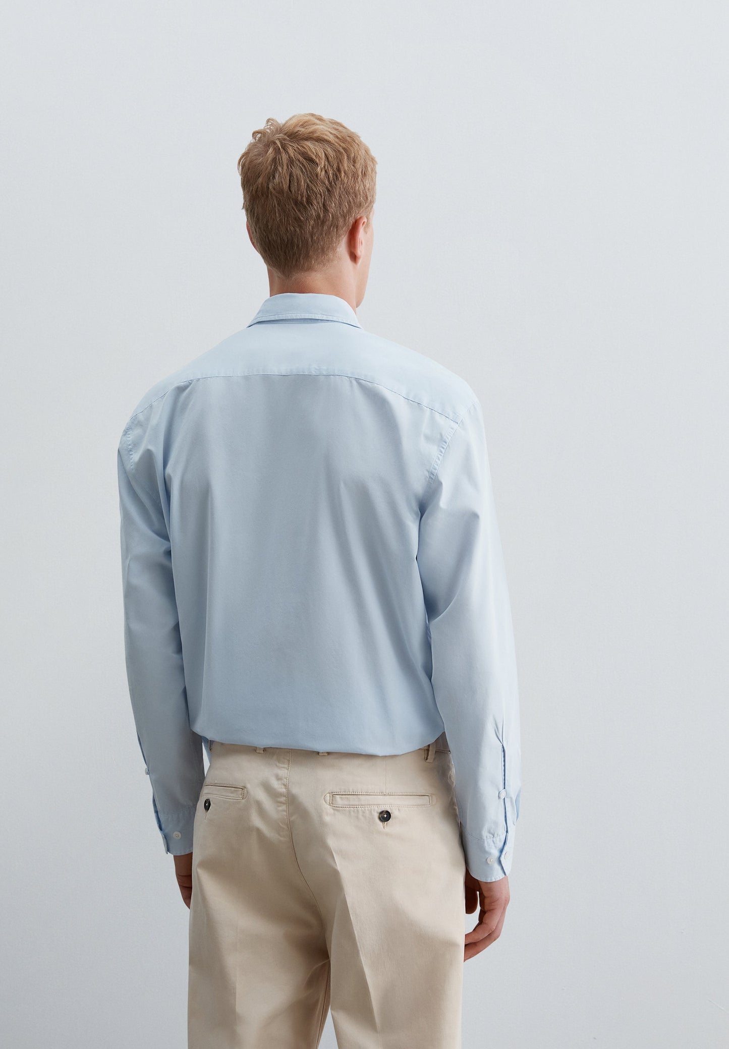LINEN SHIRT WITH BUTTONED POCKETS