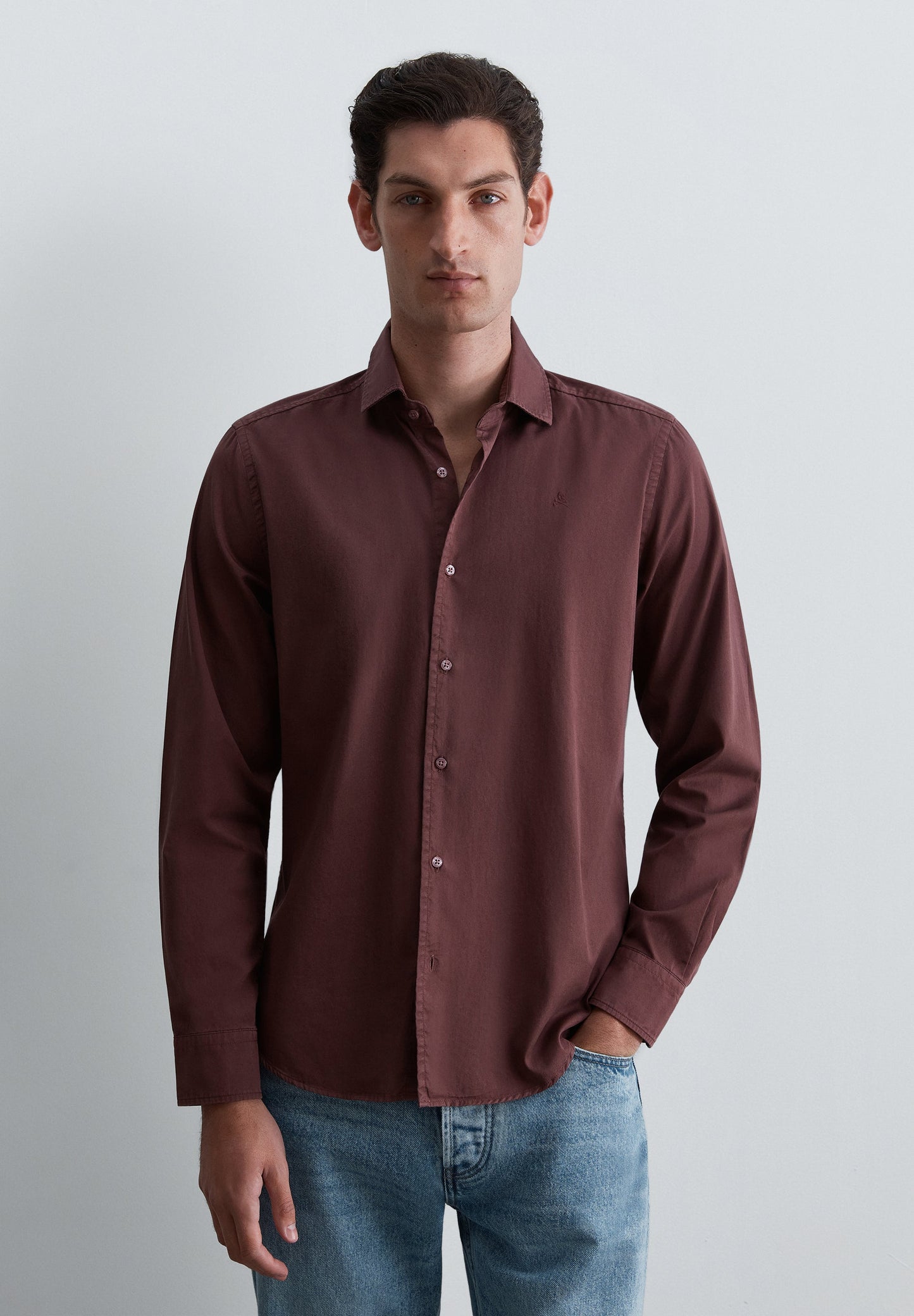 SHIRT WITH TONAL SKULL