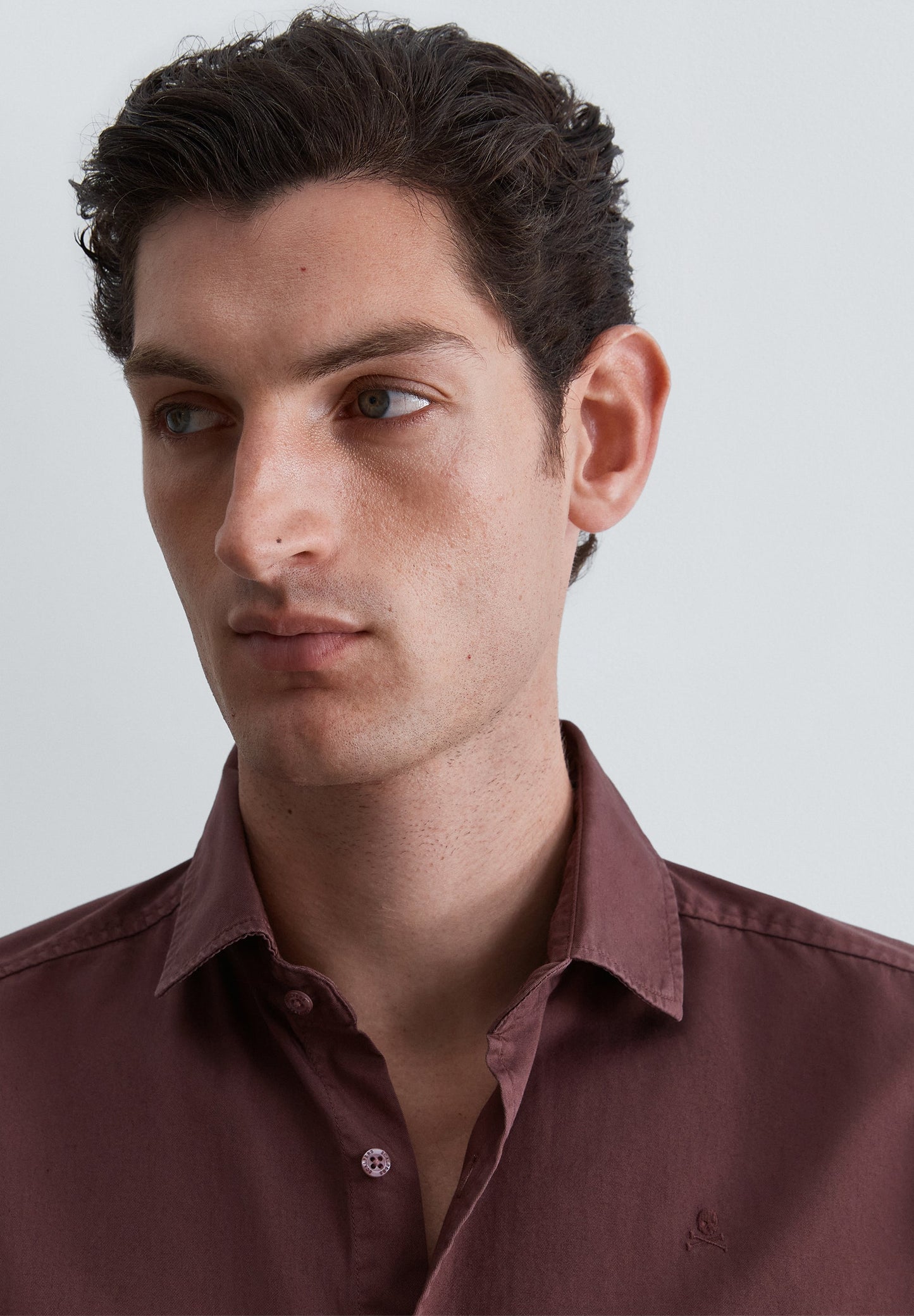 SHIRT WITH TONAL SKULL
