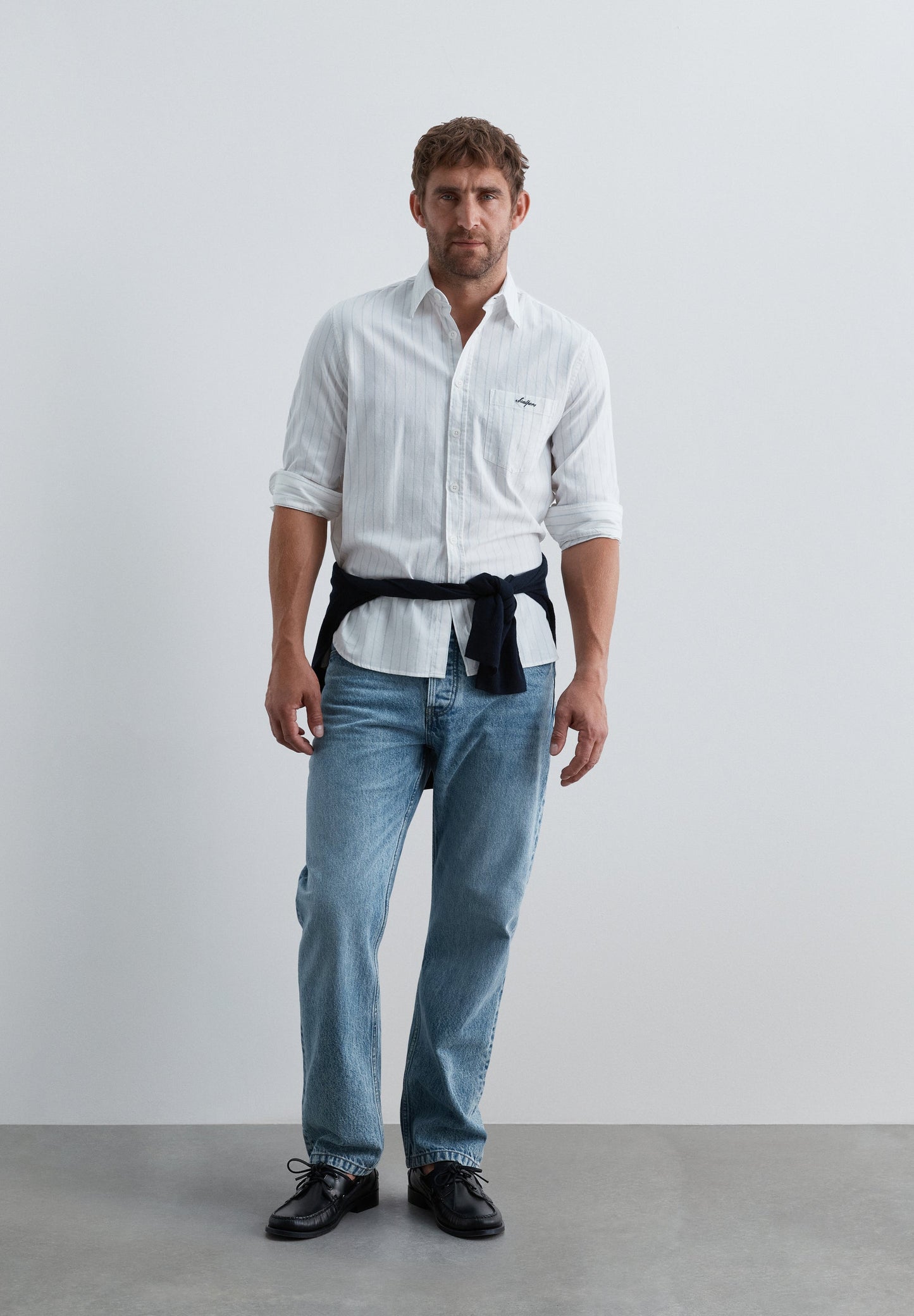 OXFORD SHIRT WITH LOGO ON THE POCKET