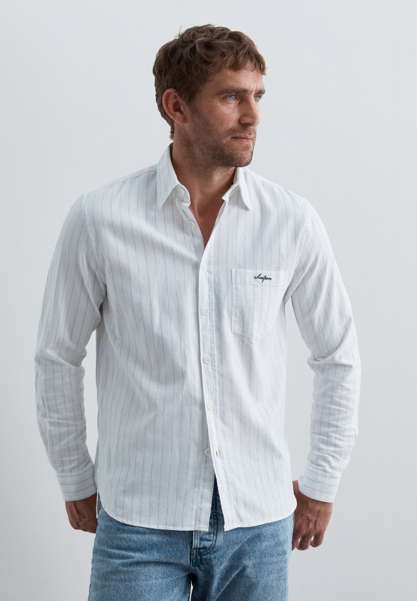 OXFORD SHIRT WITH LOGO ON THE POCKET