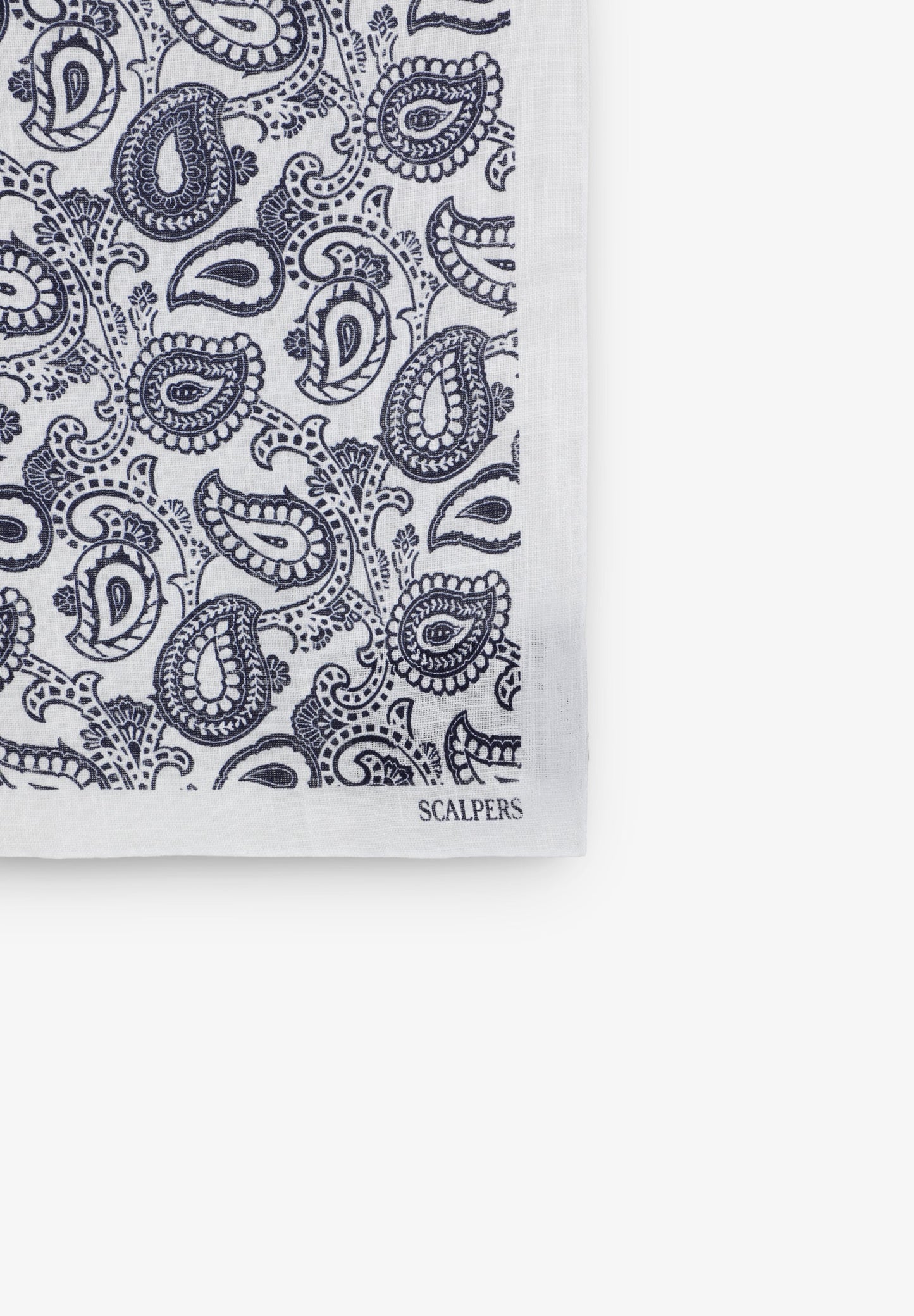 LINEN PAISLEY POCKET SQUARE