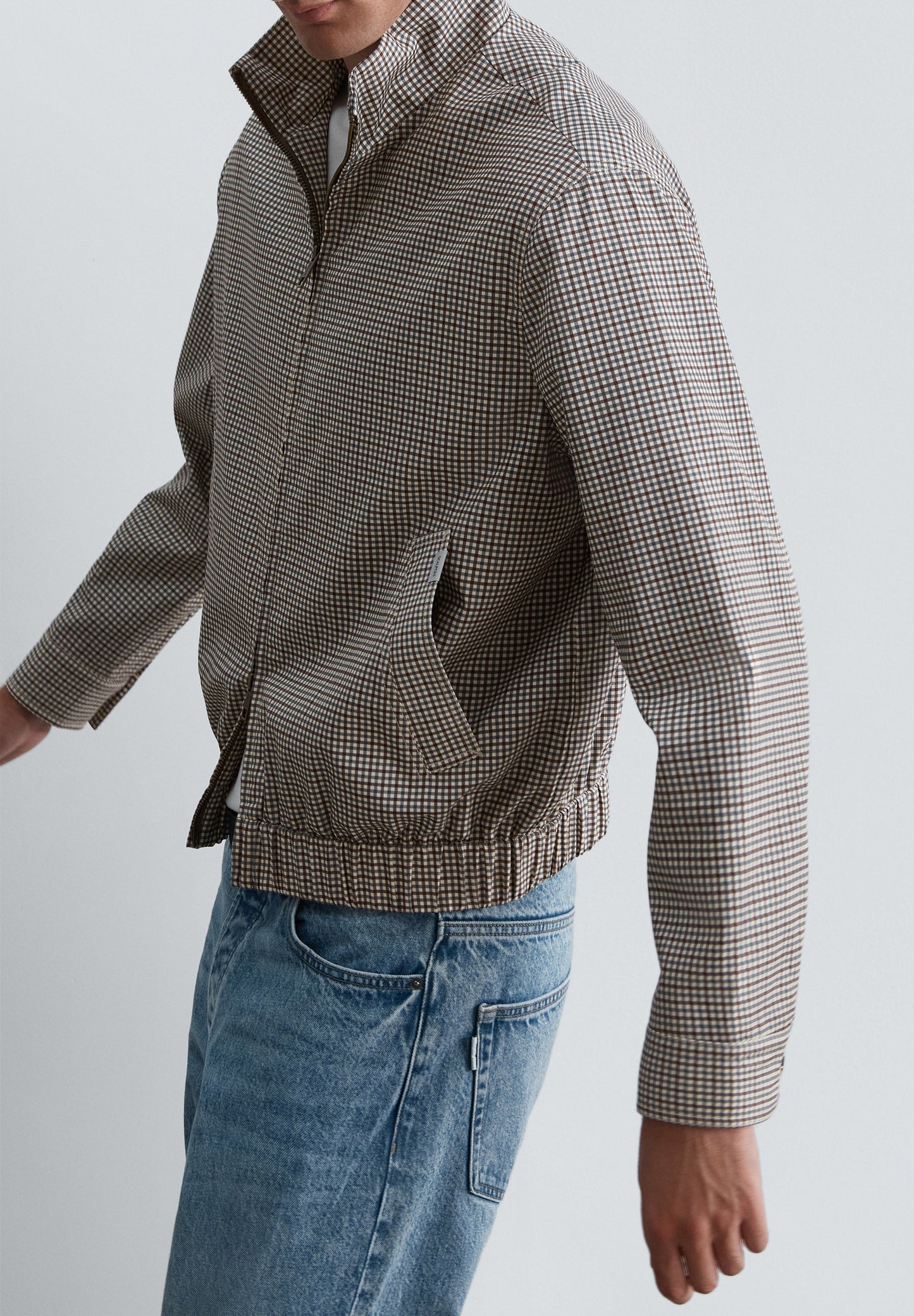 BOMBERJACKE MIT MIKROKARO-MUSTER