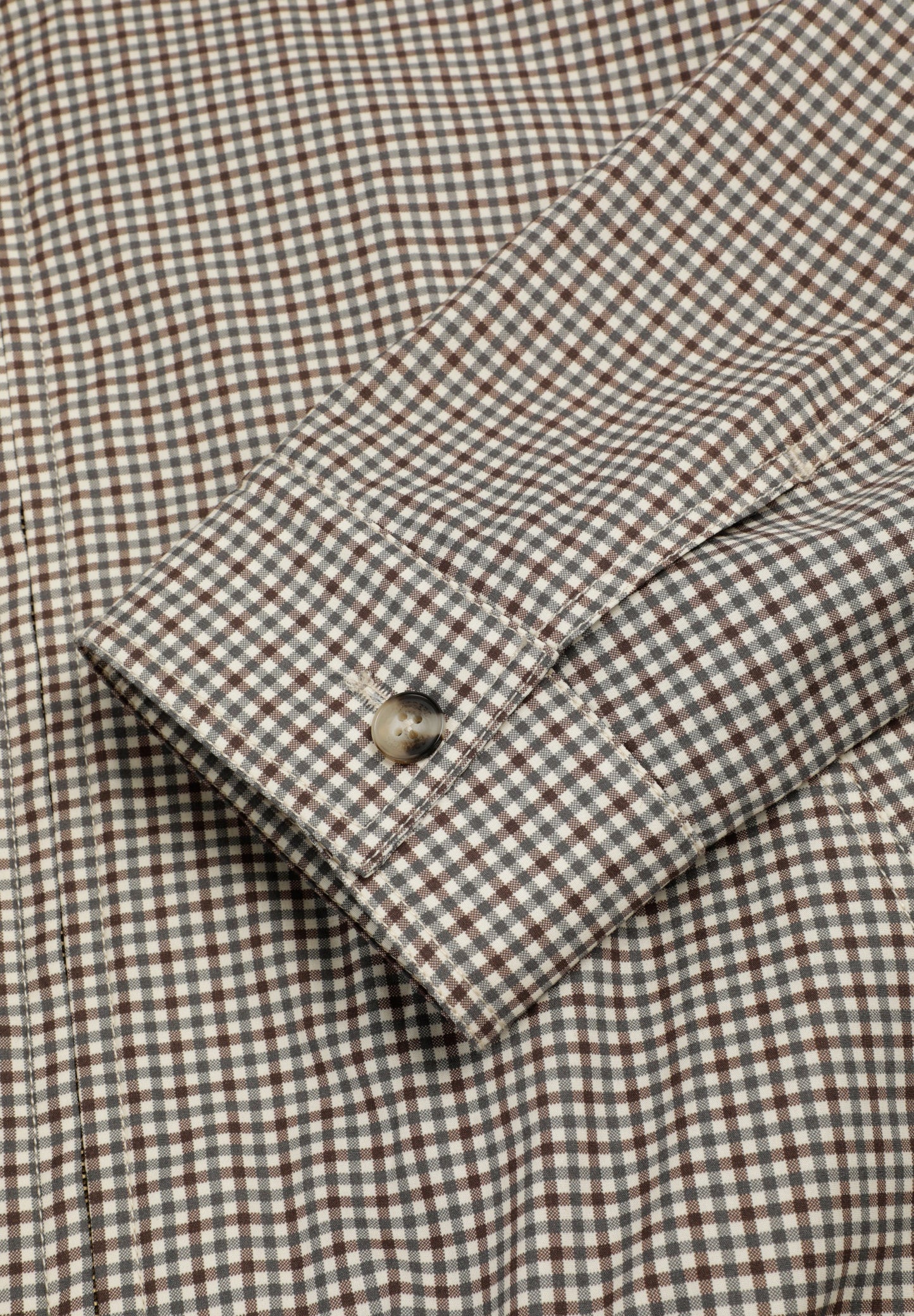 MICRO-CHECK PRINT BOMBER JACKET
