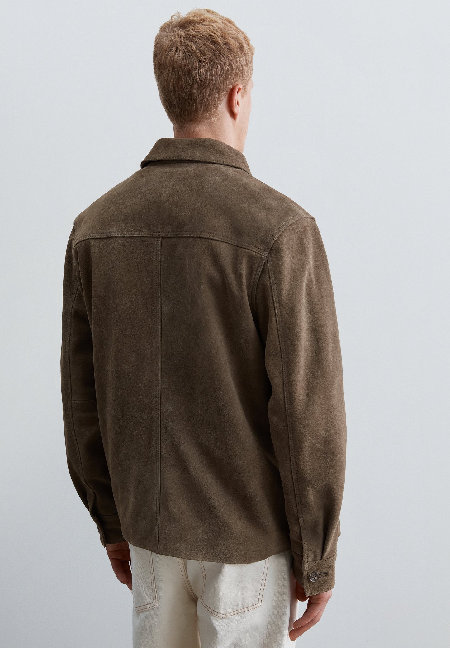 VESTE DAIM AVEC POCHES