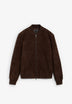 GIACCA BOMBER PELLE SCAMOSCIATA