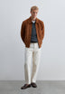 VESTE BOMBER EN DAIM