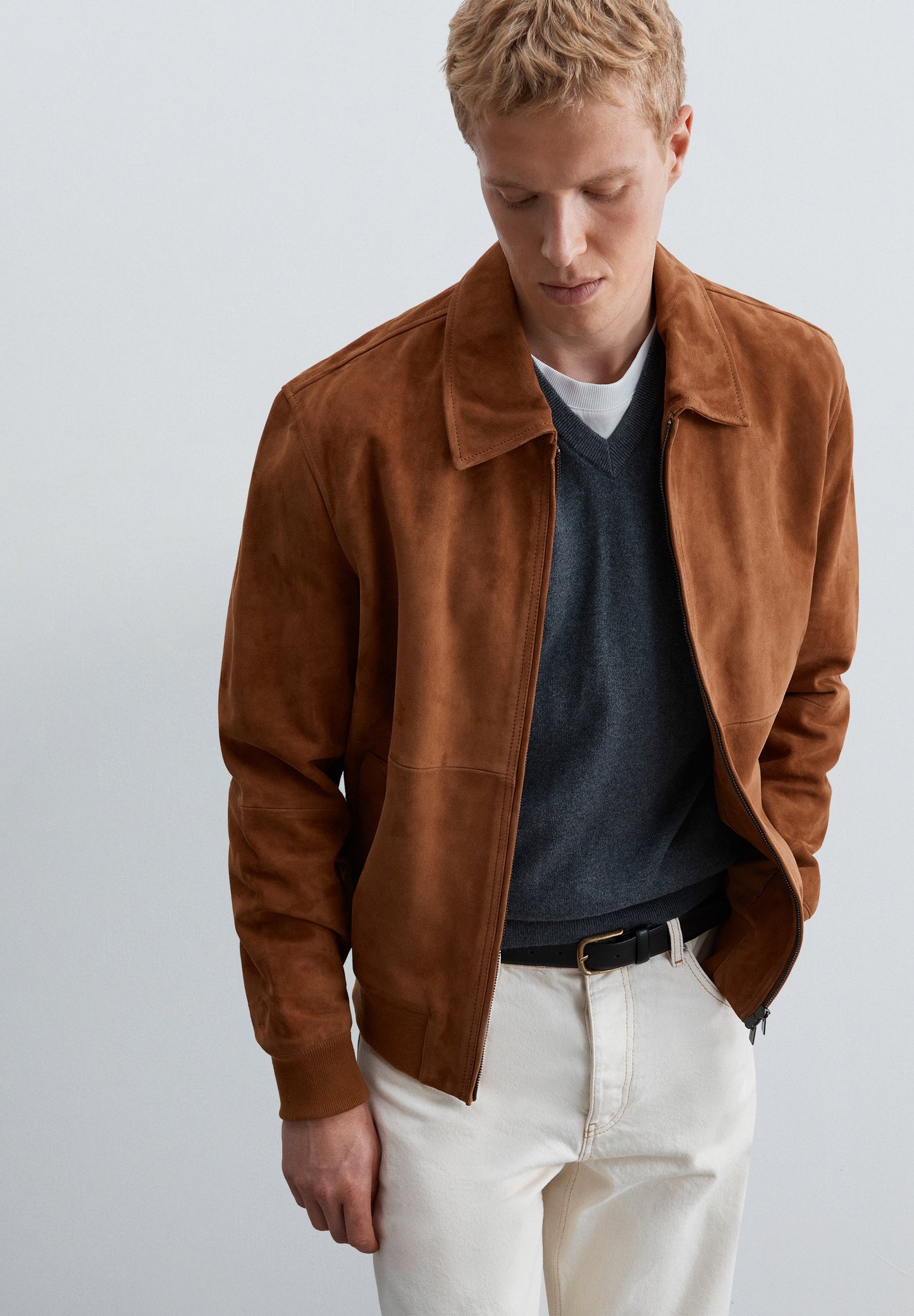 VESTE BOMBER EN DAIM