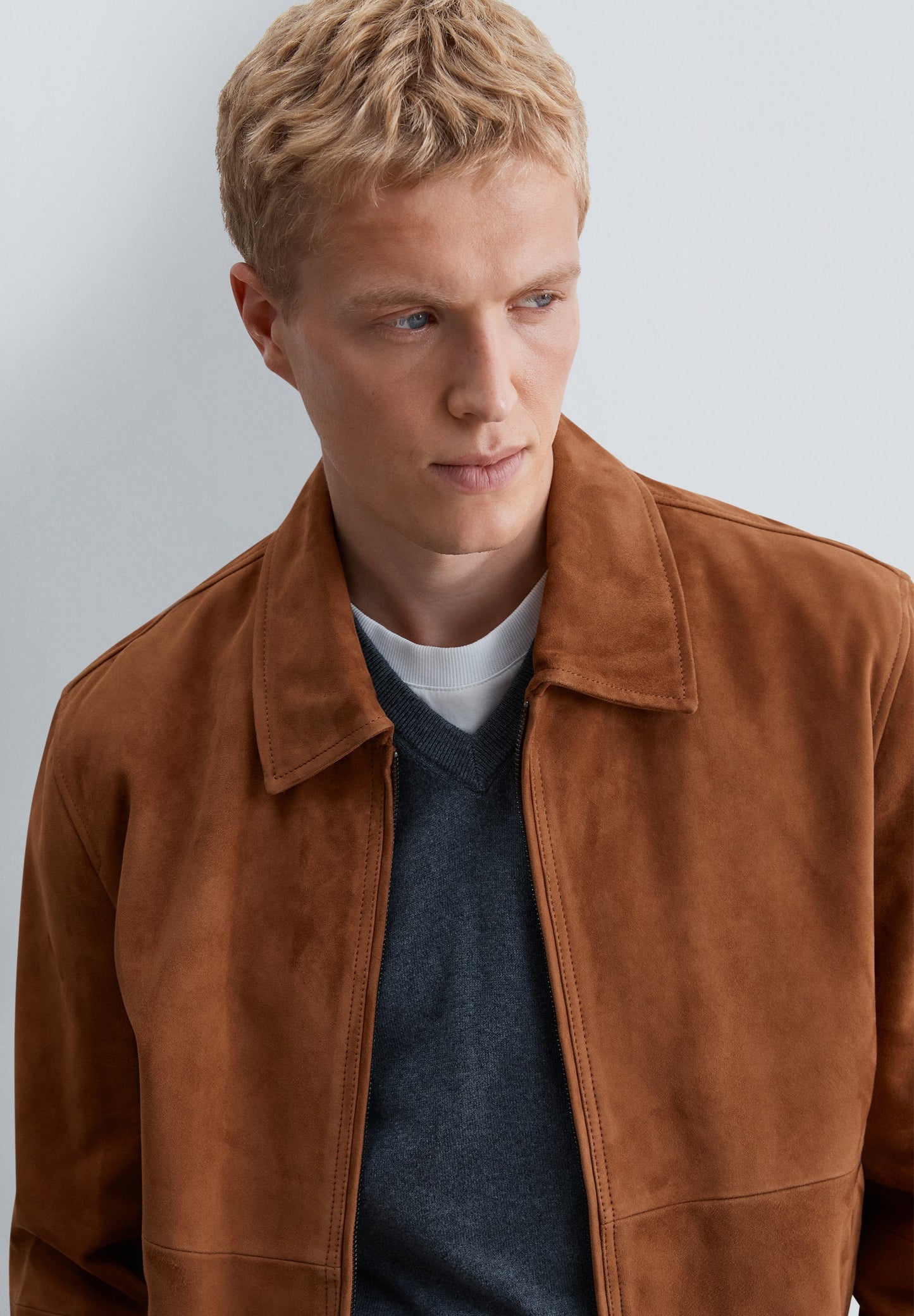 VESTE BOMBER EN DAIM