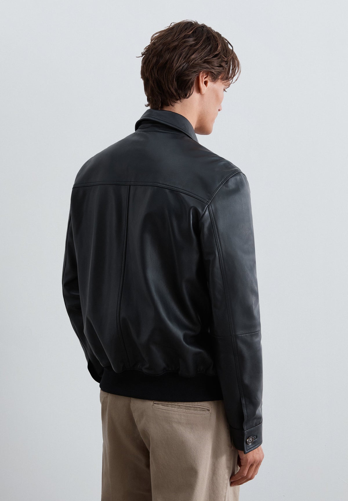 VESTE CUIR POCHES