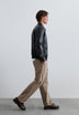 VESTE CUIR POCHES